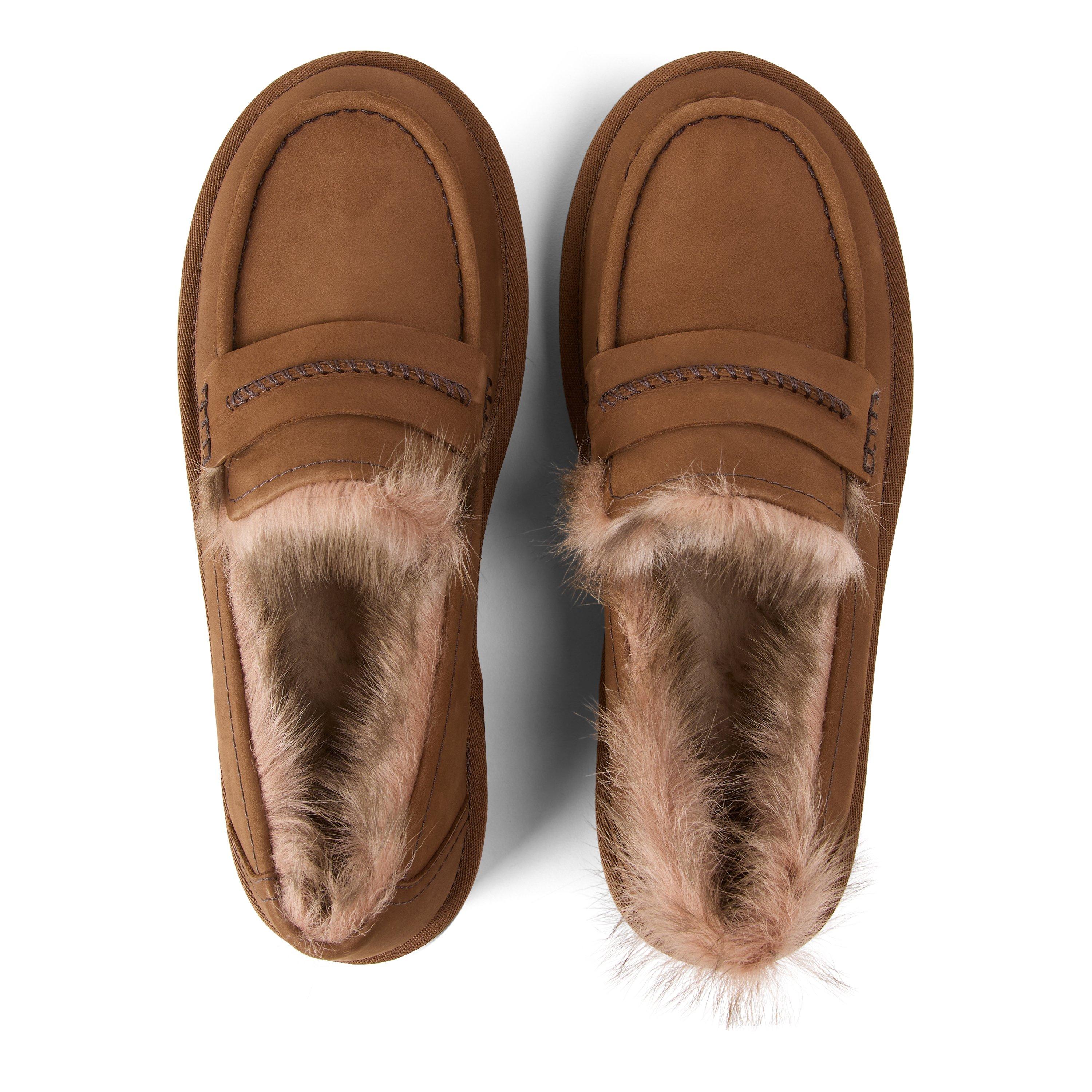 Dark Chestnut - Ugg - Women's Ellis Nubuck Loafers - 4