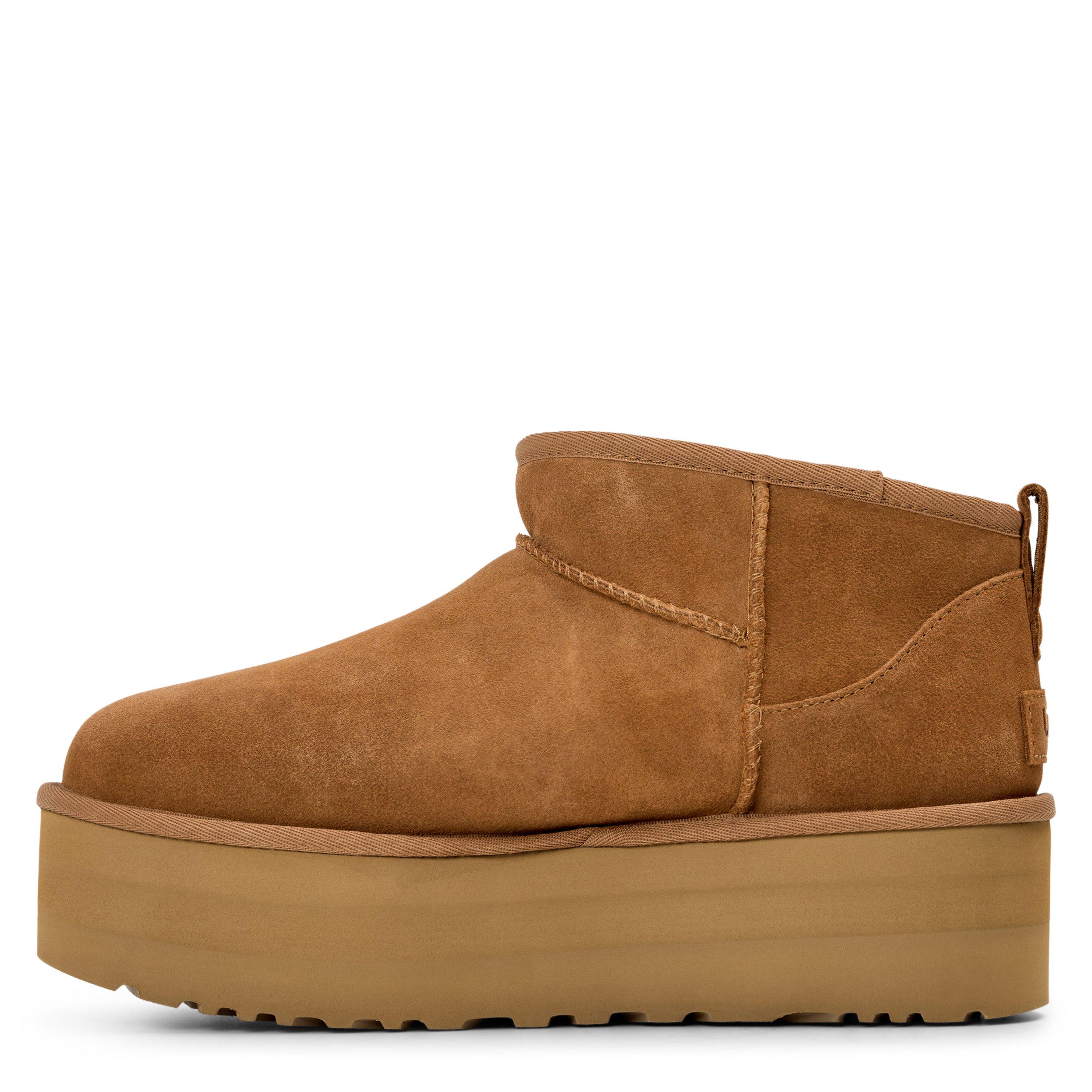 Chestnut - Ugg - Women's Ultra Mini Platform Sheepskin Snug Boots - 2