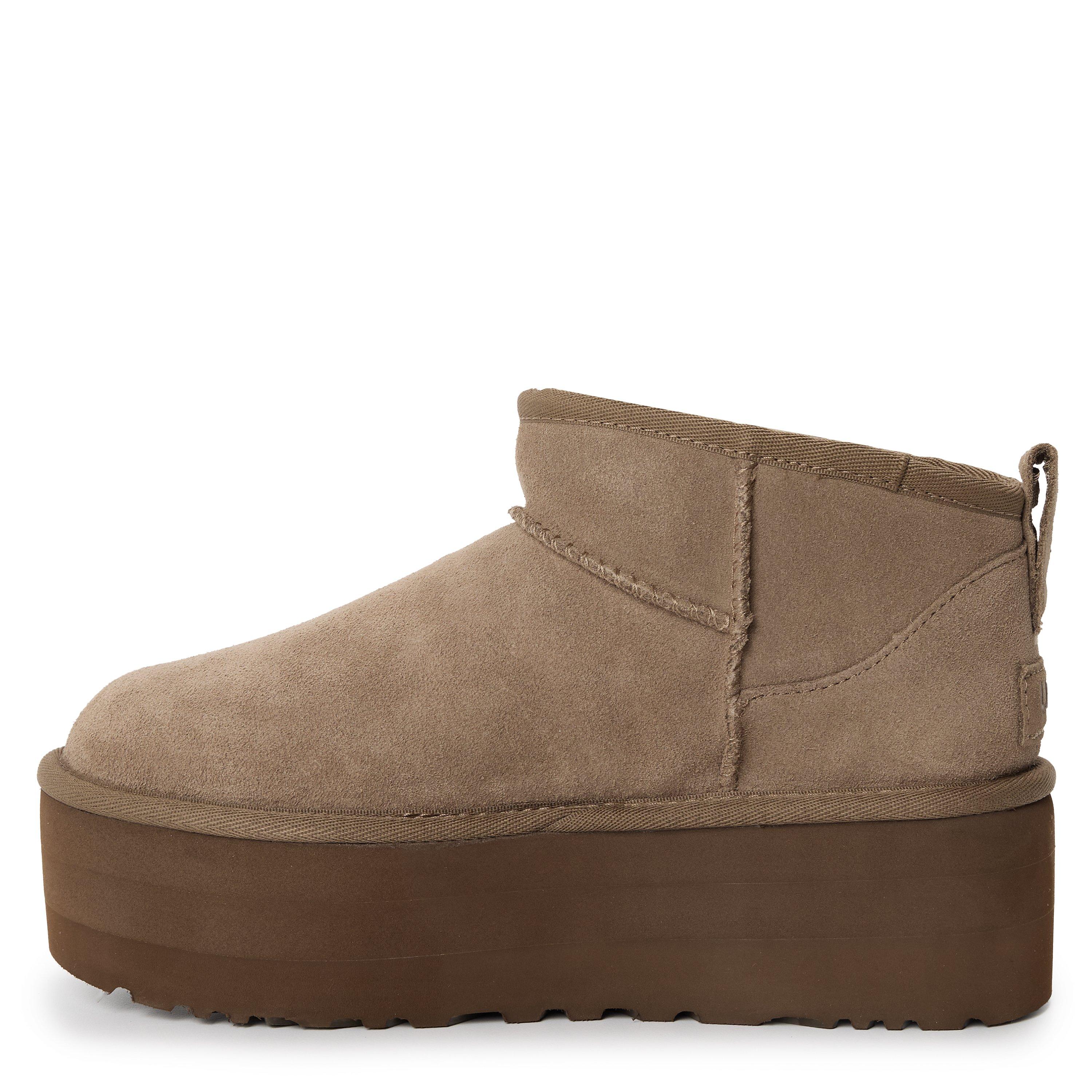Light Bronze - Ugg - Women's Ultra Mini Platform Sheepskin Snug Boots - 2
