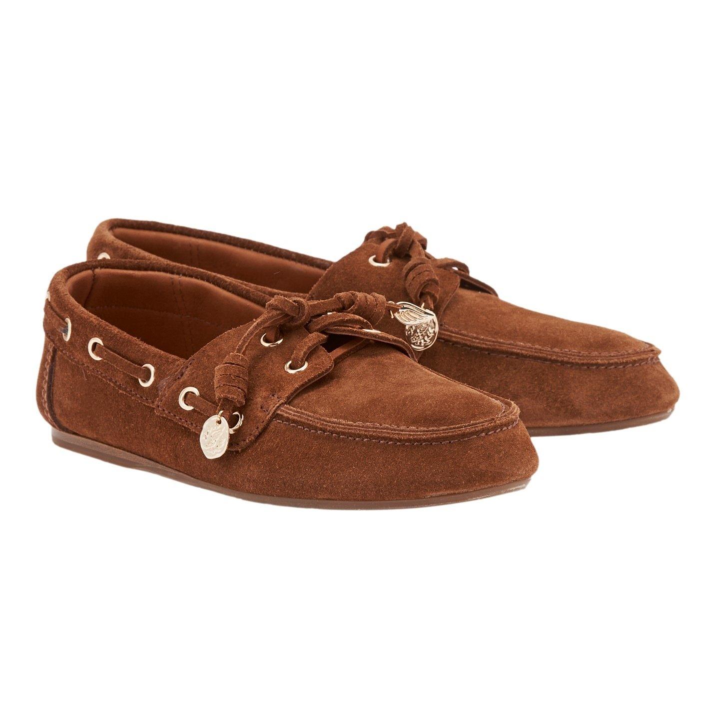 Rust - Ancient Greek Sandals - Women's Pliaria Boat Shoes - 2