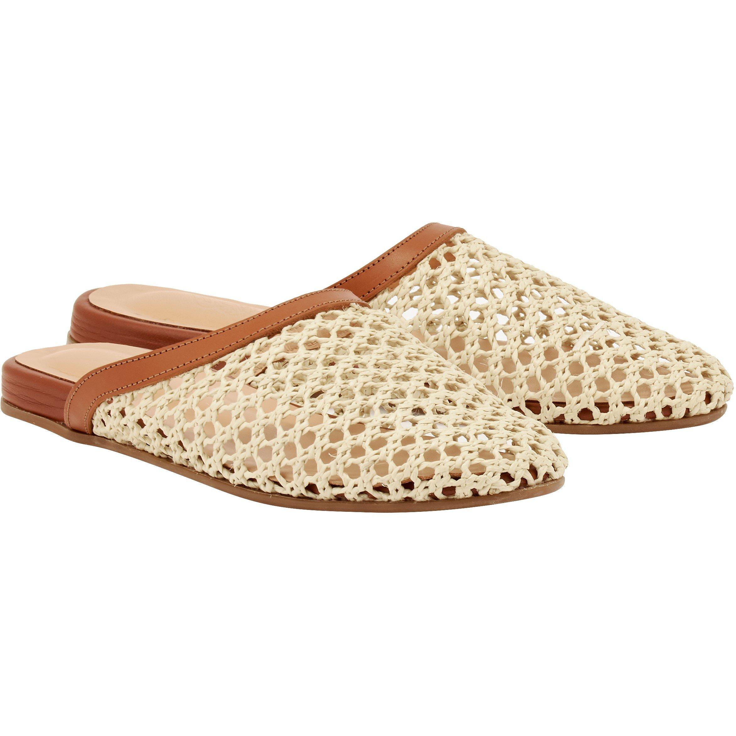 Natural Rafia - Ancient Greek Sandals - Ancient The Sllipper Ld63 - 1