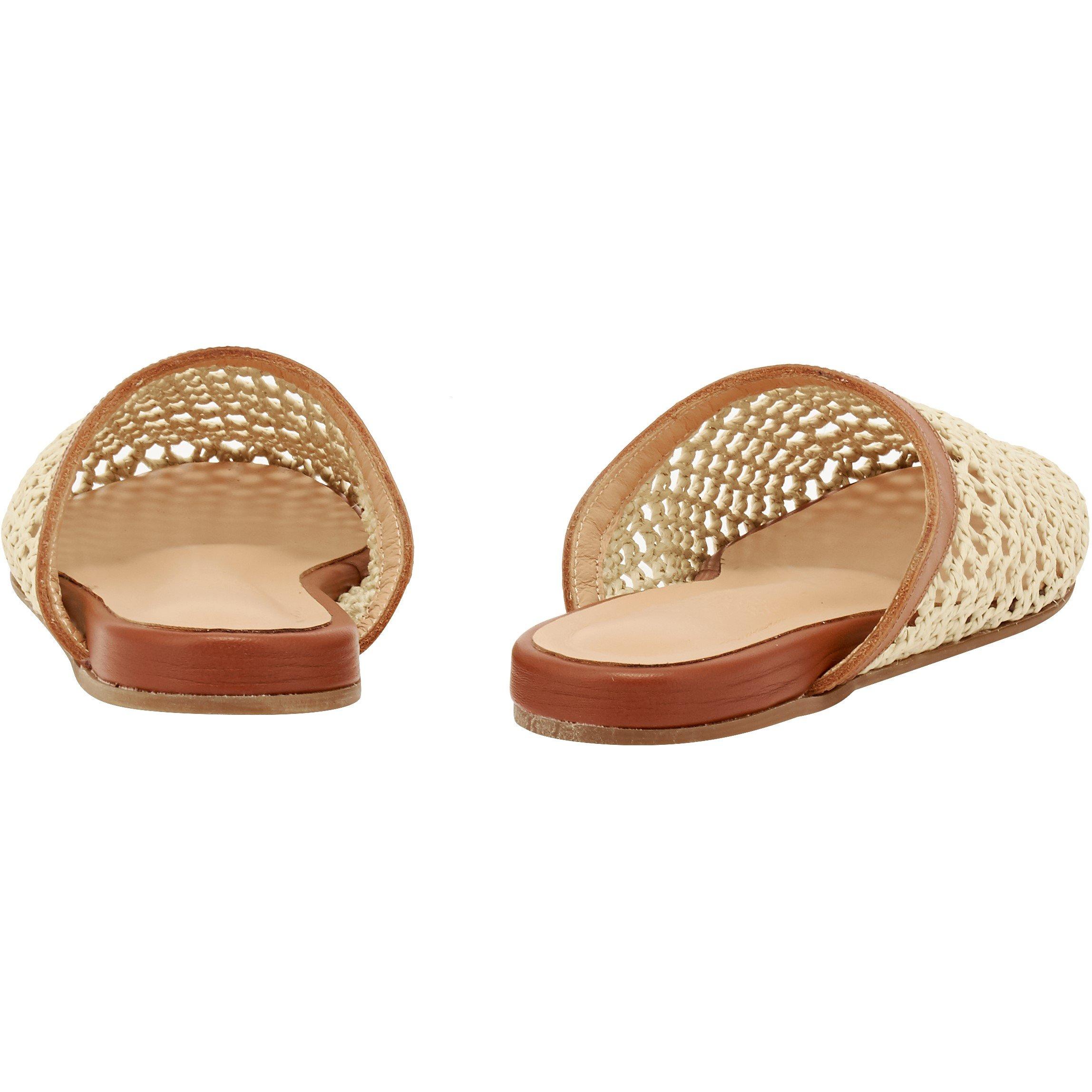 Natural Rafia - Ancient Greek Sandals - Ancient The Sllipper Ld63 - 2