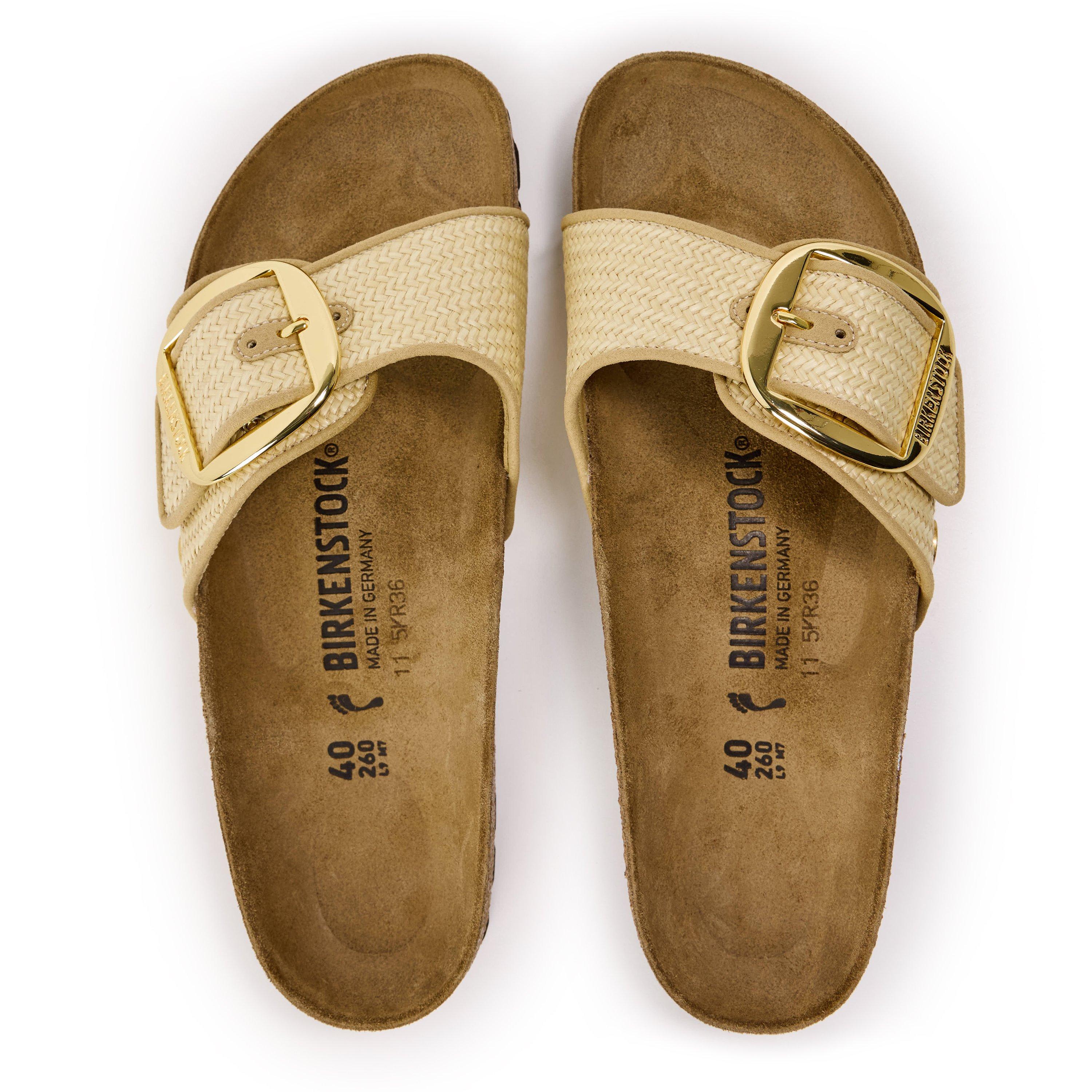 Natural - Birkenstock - Women's Madrid Raffia Flat Sandals - 4
