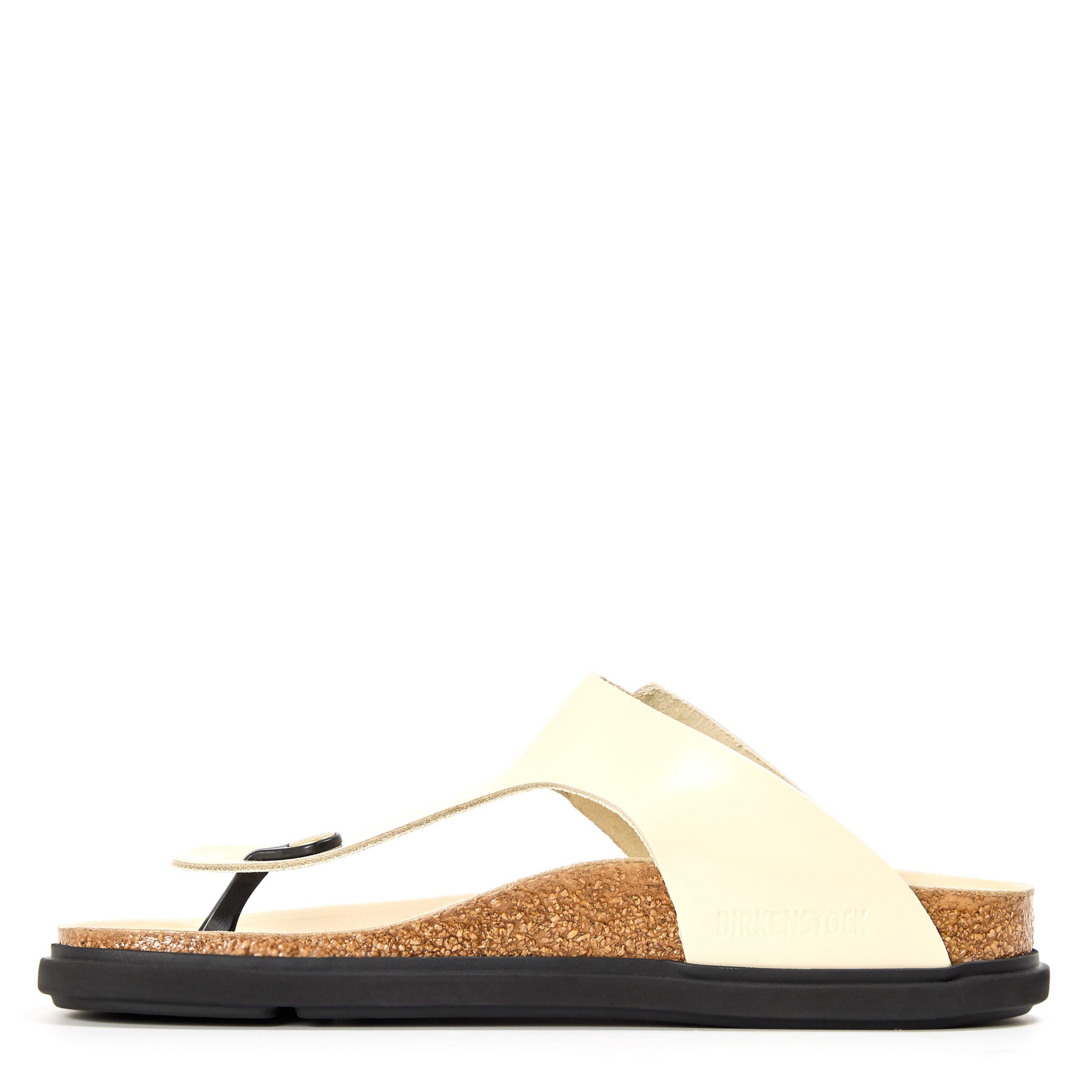 Ecru - Birkenstock - Women's Gizeh High Shine Flat Sandals - 2