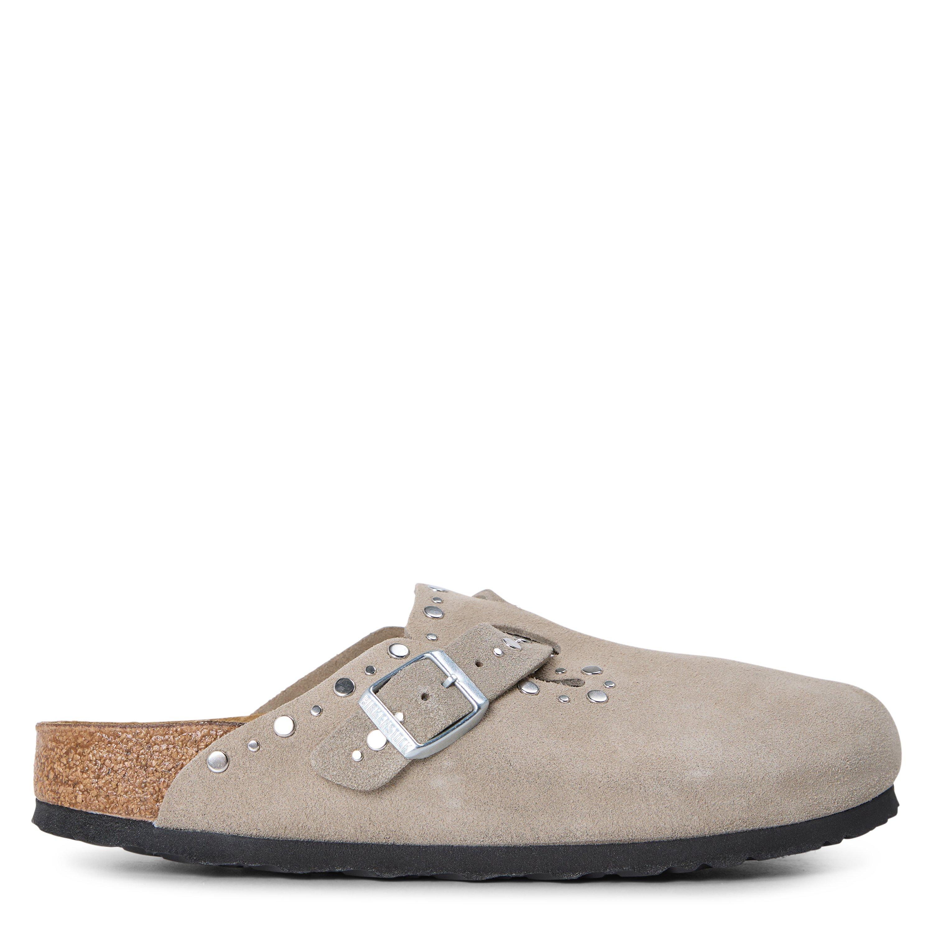 Birkenstock Women's Boston Rivet Flat Mules - Taupe Rivet - 42 (8)