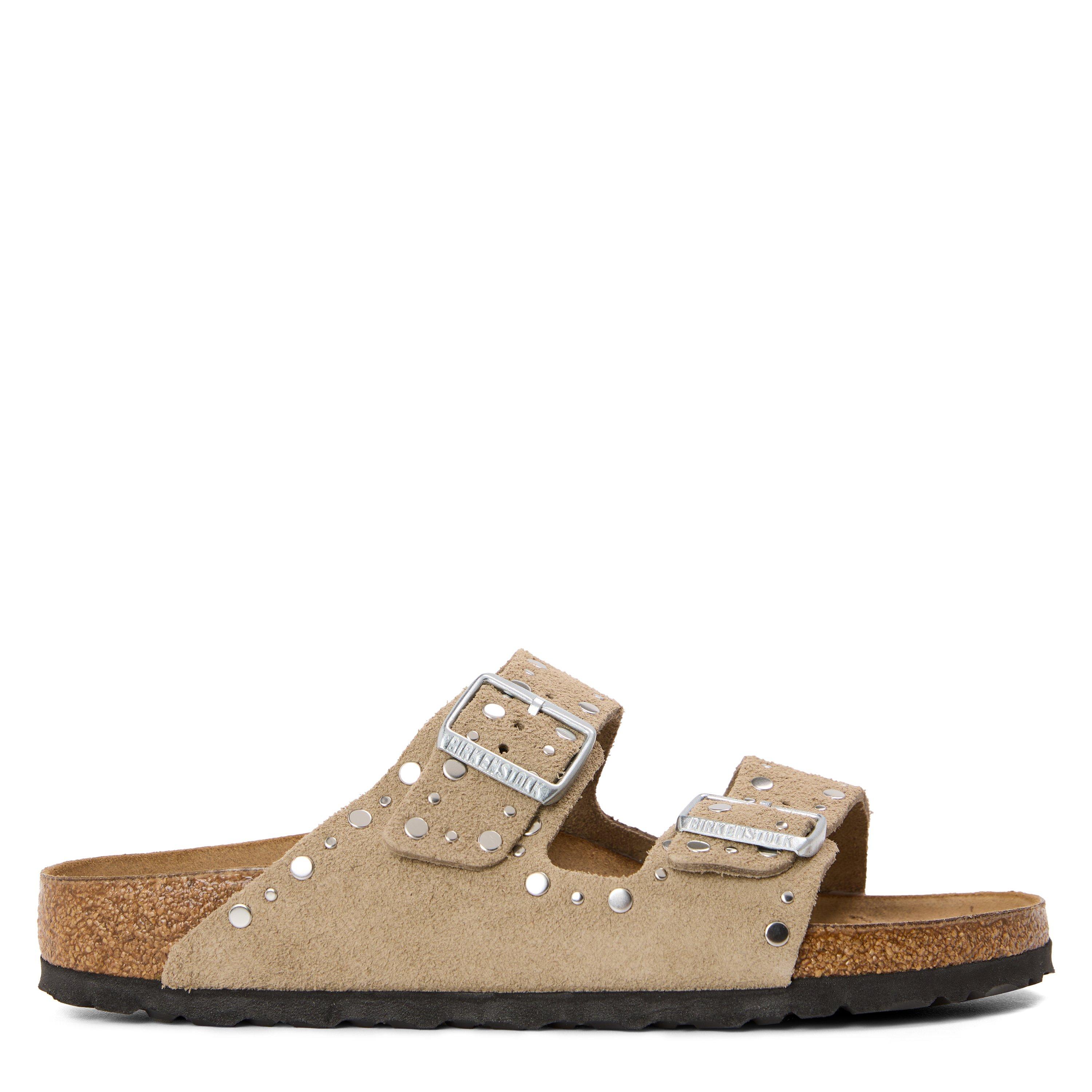 Taupe Rivet - Birkenstock - Women's Arizona Rivet Flat Sandals - 1