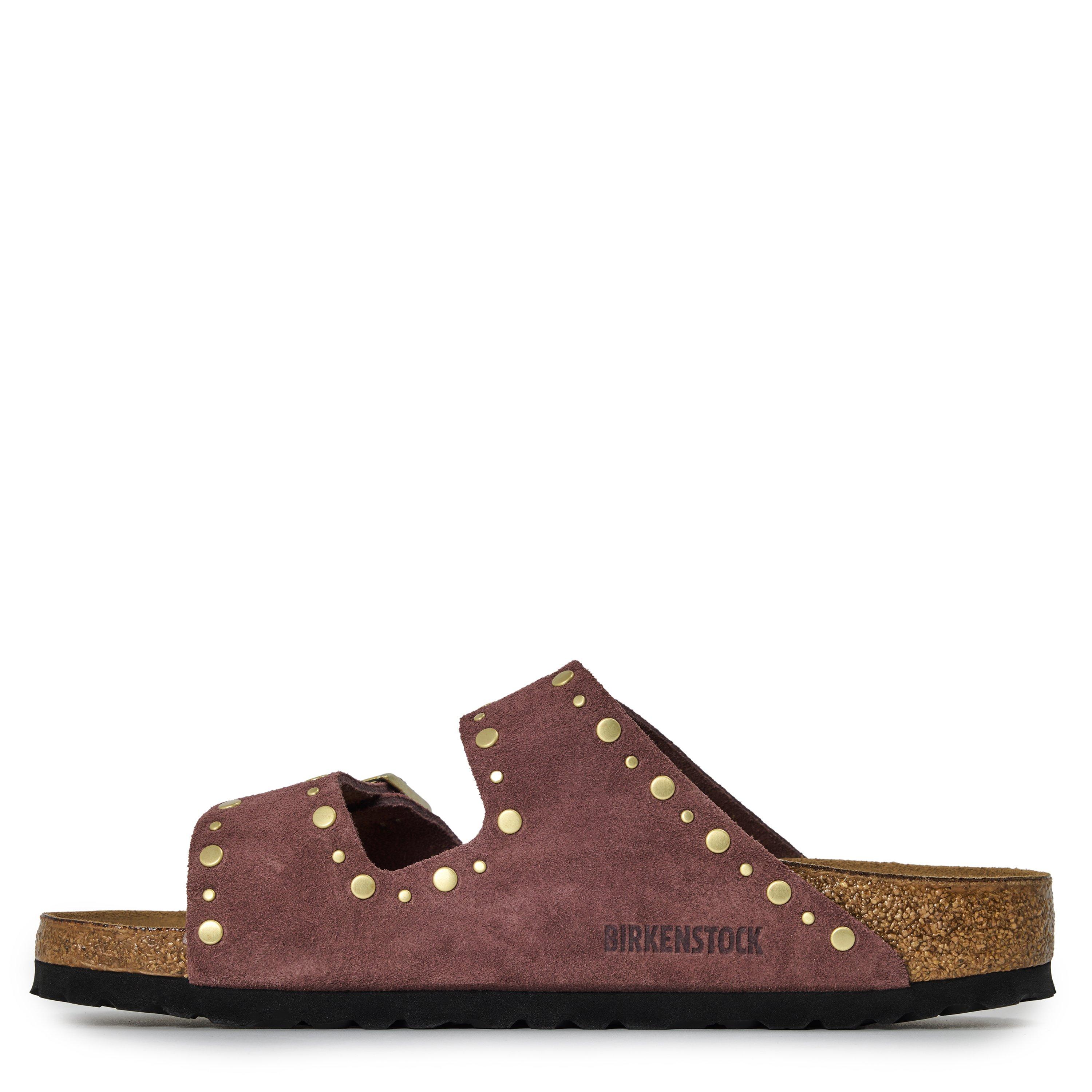 Pepper Suede - Birkenstock - Women's Arizona Rivet Flat Sandals - 2