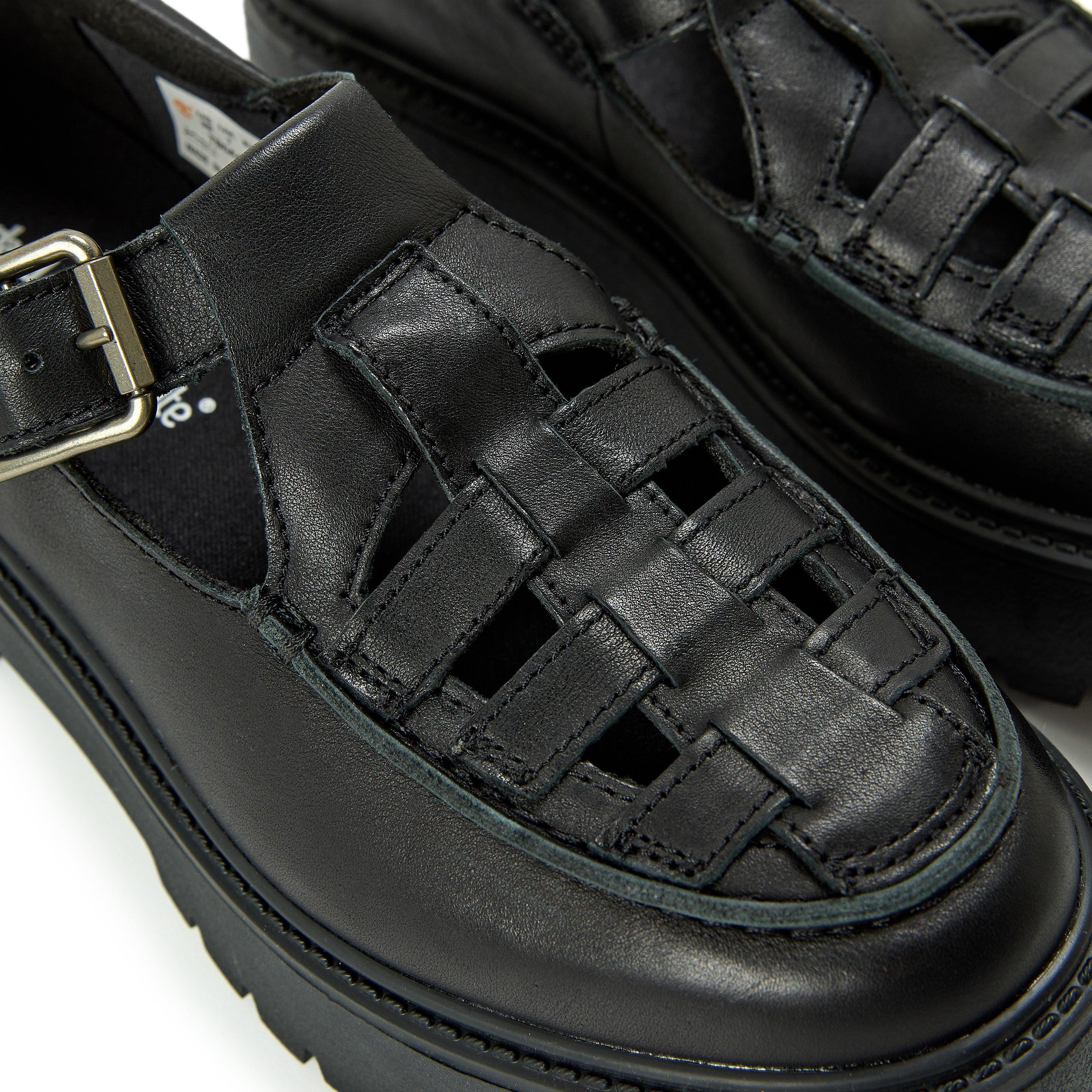 Blk Full Grain - Timberland - Women's Buckle Shoe Natural Mary Janes - 3