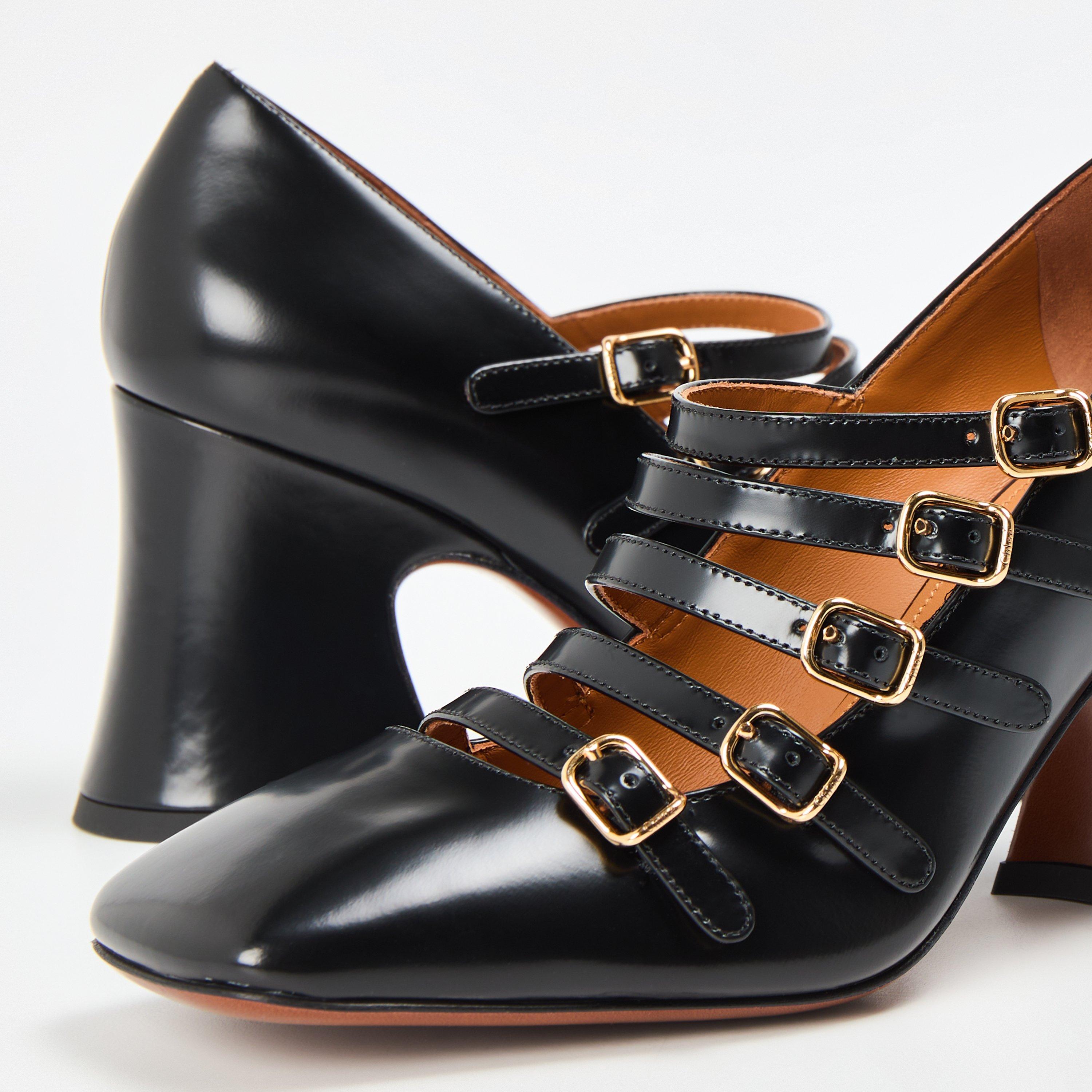 Black - Chloe - Women's Janis Mary Jane Shoes - 4