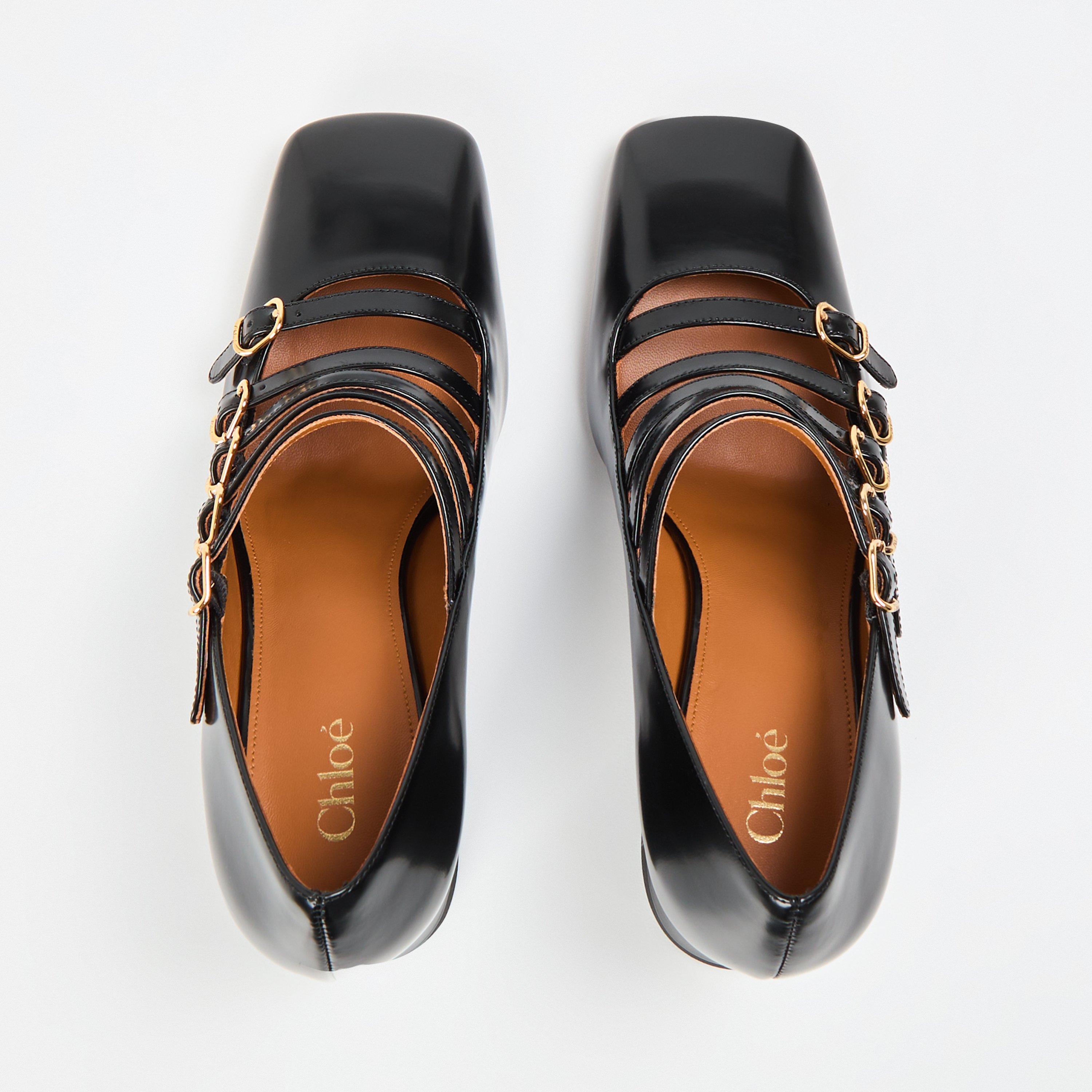 Black - Chloe - Women's Janis Mary Jane Shoes - 5