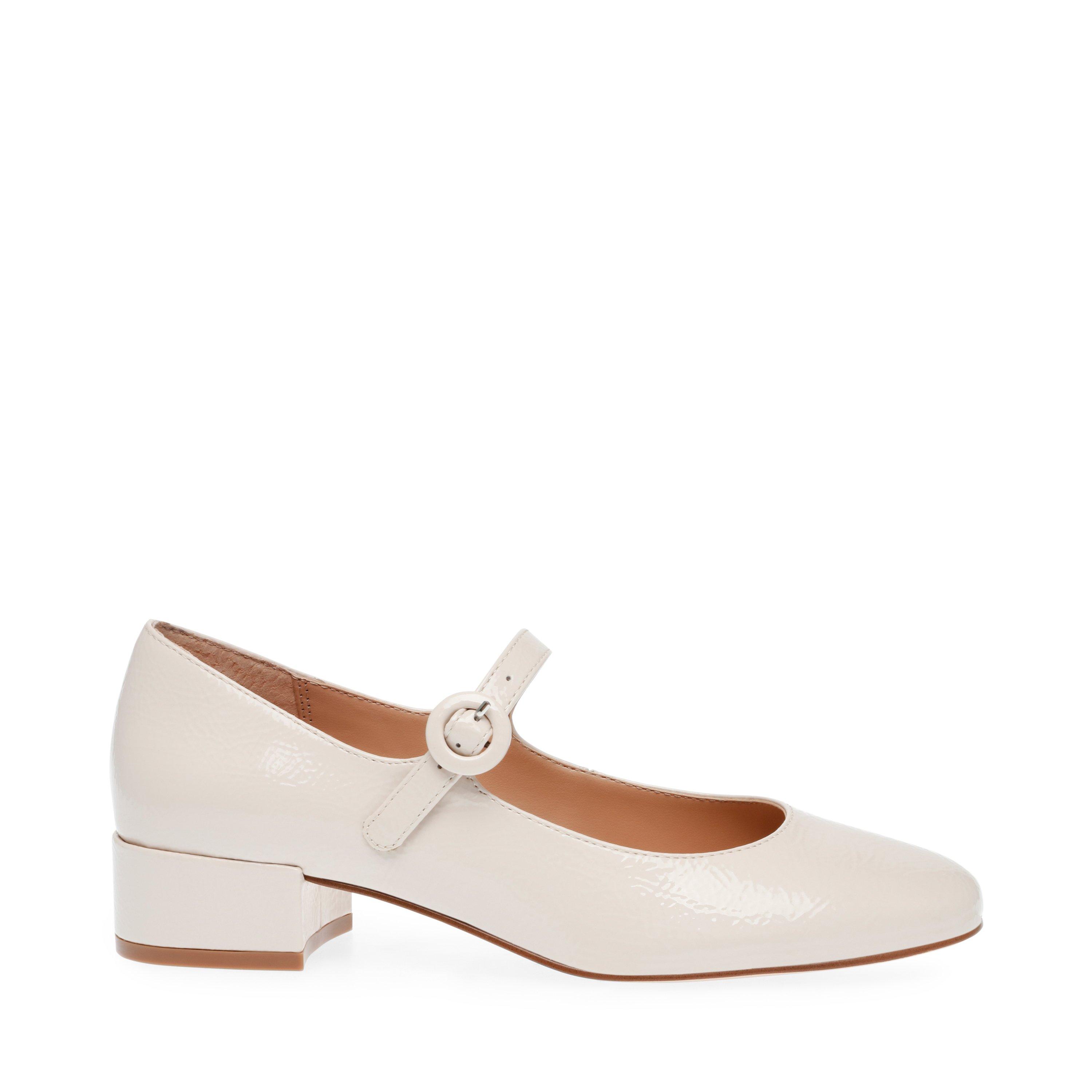 Steve Madden Women's Sessily Mary Jane Shoes - Bone Patent - 6 (39)
