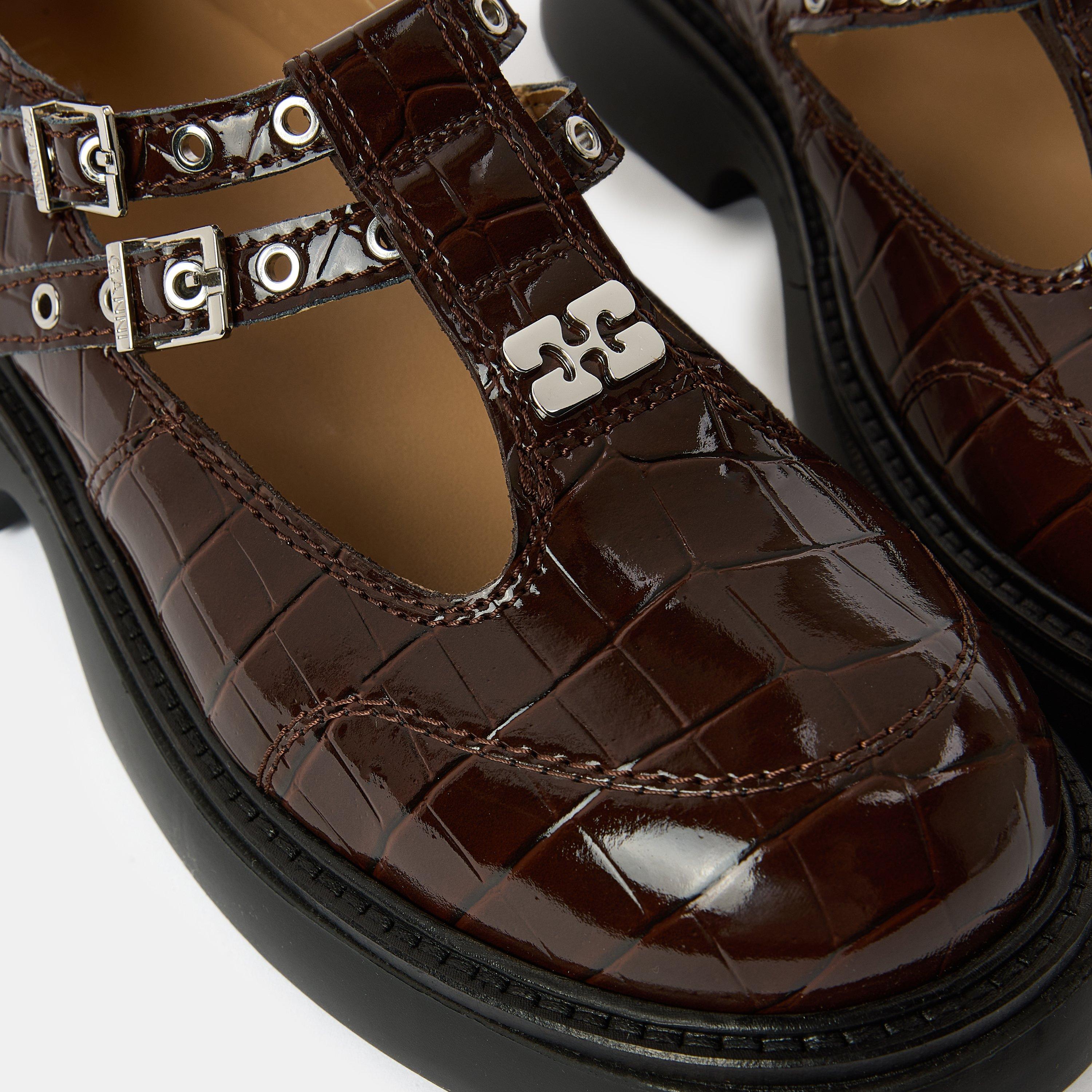 Chocolate Fond - Ganni - Ganni Mary Jane Sh Ld62 - 3