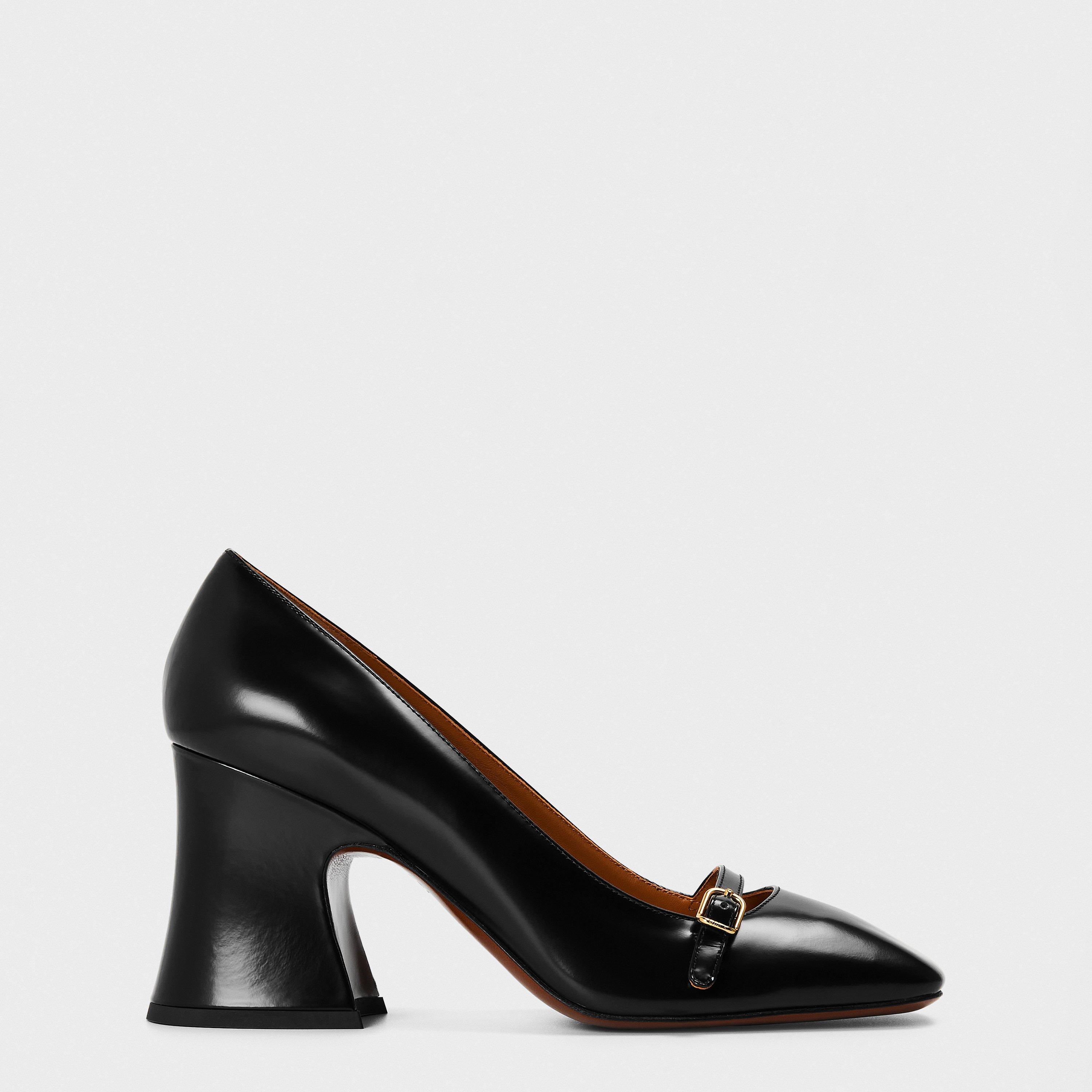Black - Chloe - Women's Janis Buckle Fastening Cushioned Mary Janes - 1
