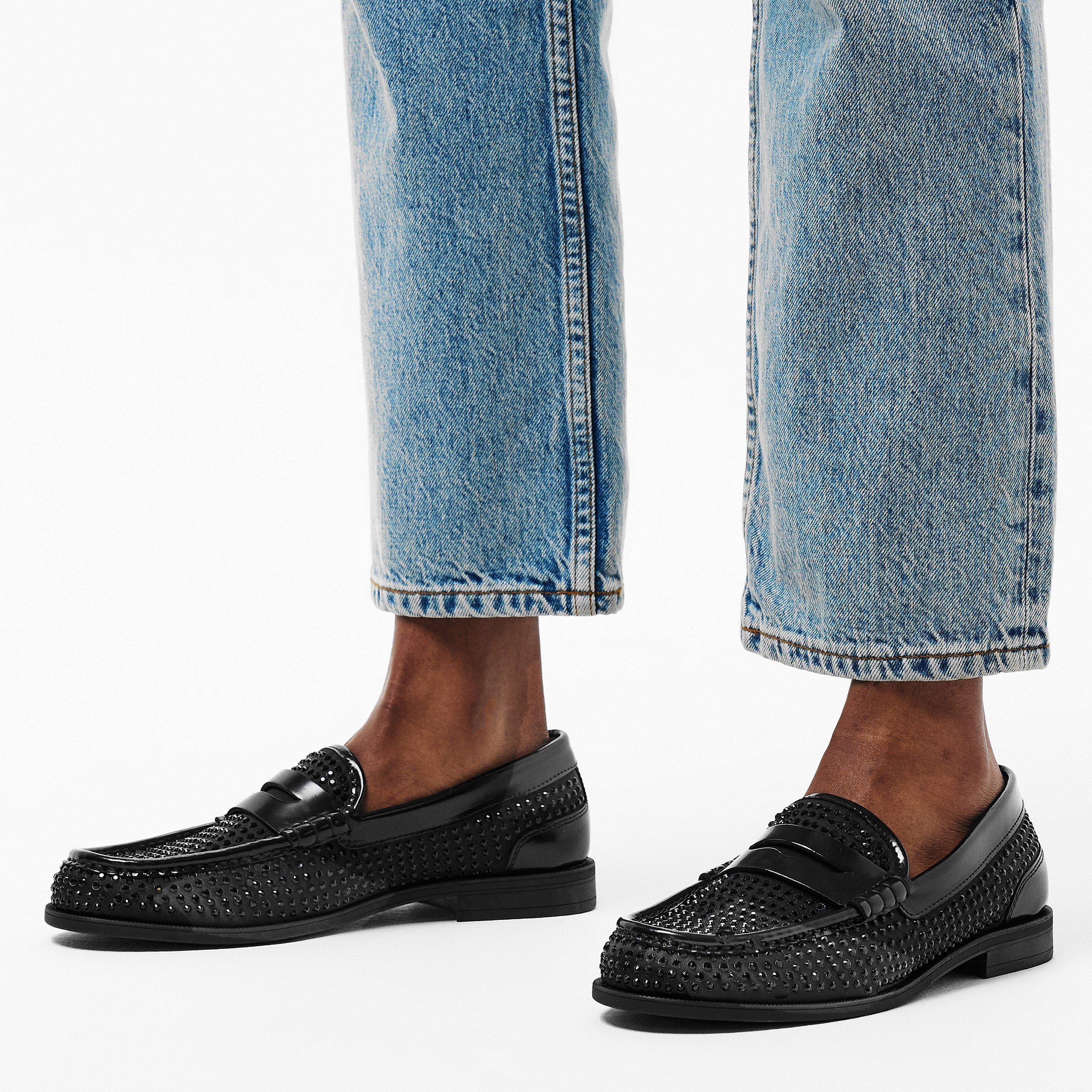 Black 001 - Boss - Women's Lycia Moc Toe Design Shoes - 3