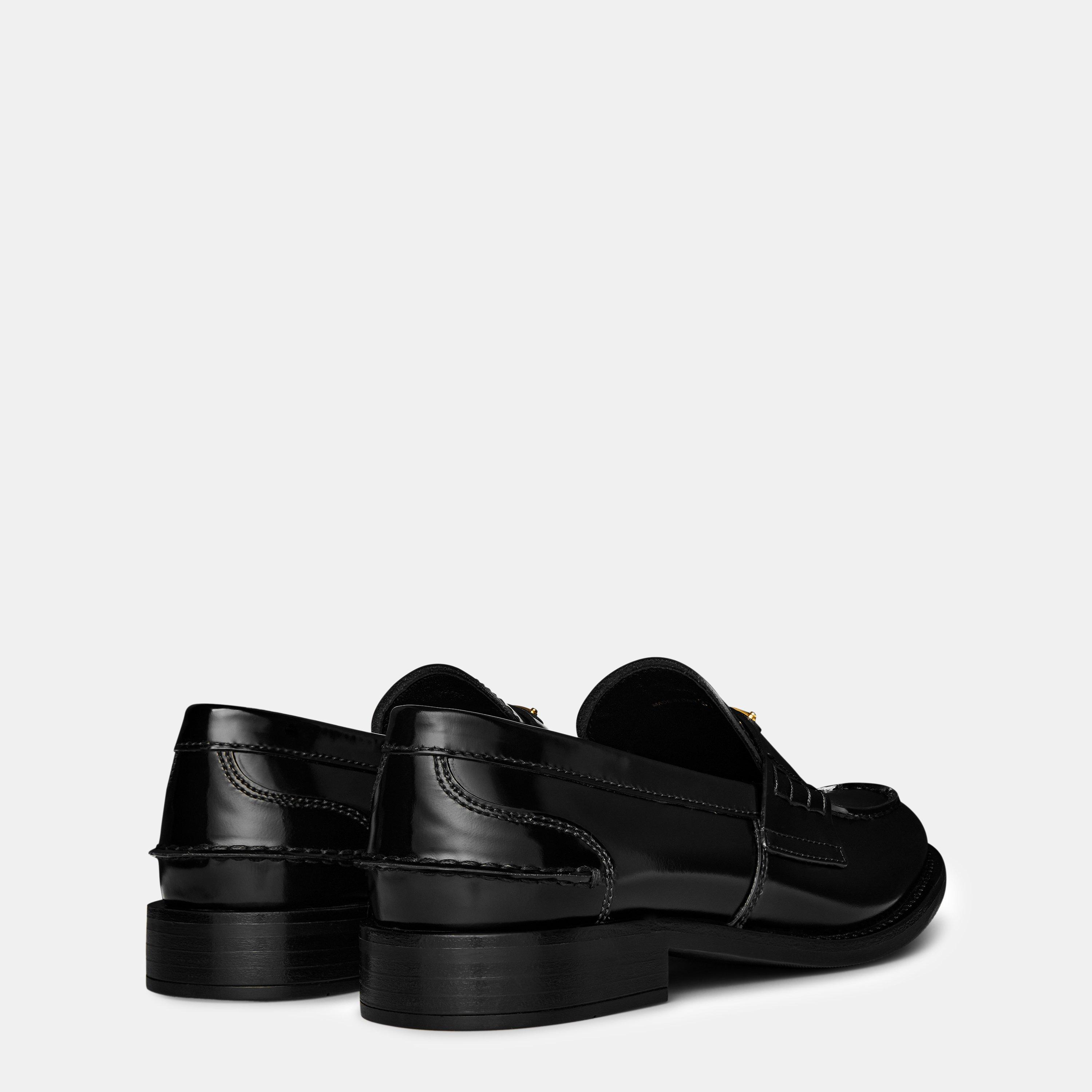 Nero - Prada - Brushed Leather Loafers - 5