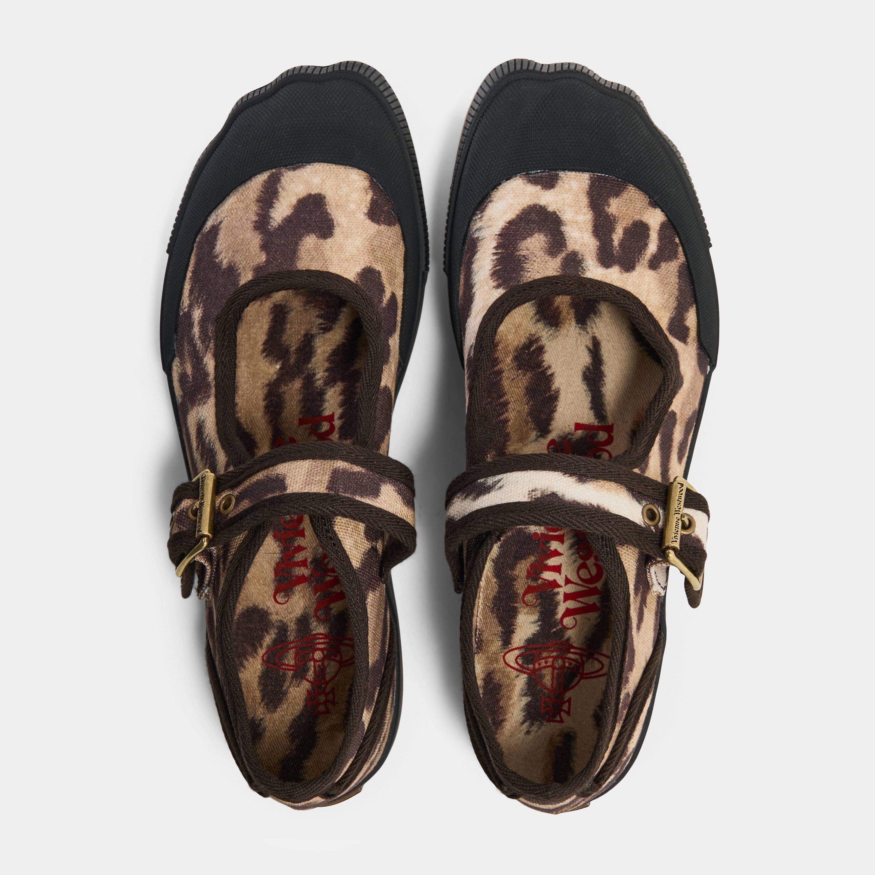 Leopard Canvas - Vivienne Westwood - Women's Viv Animal Jane Mary Janes - 5