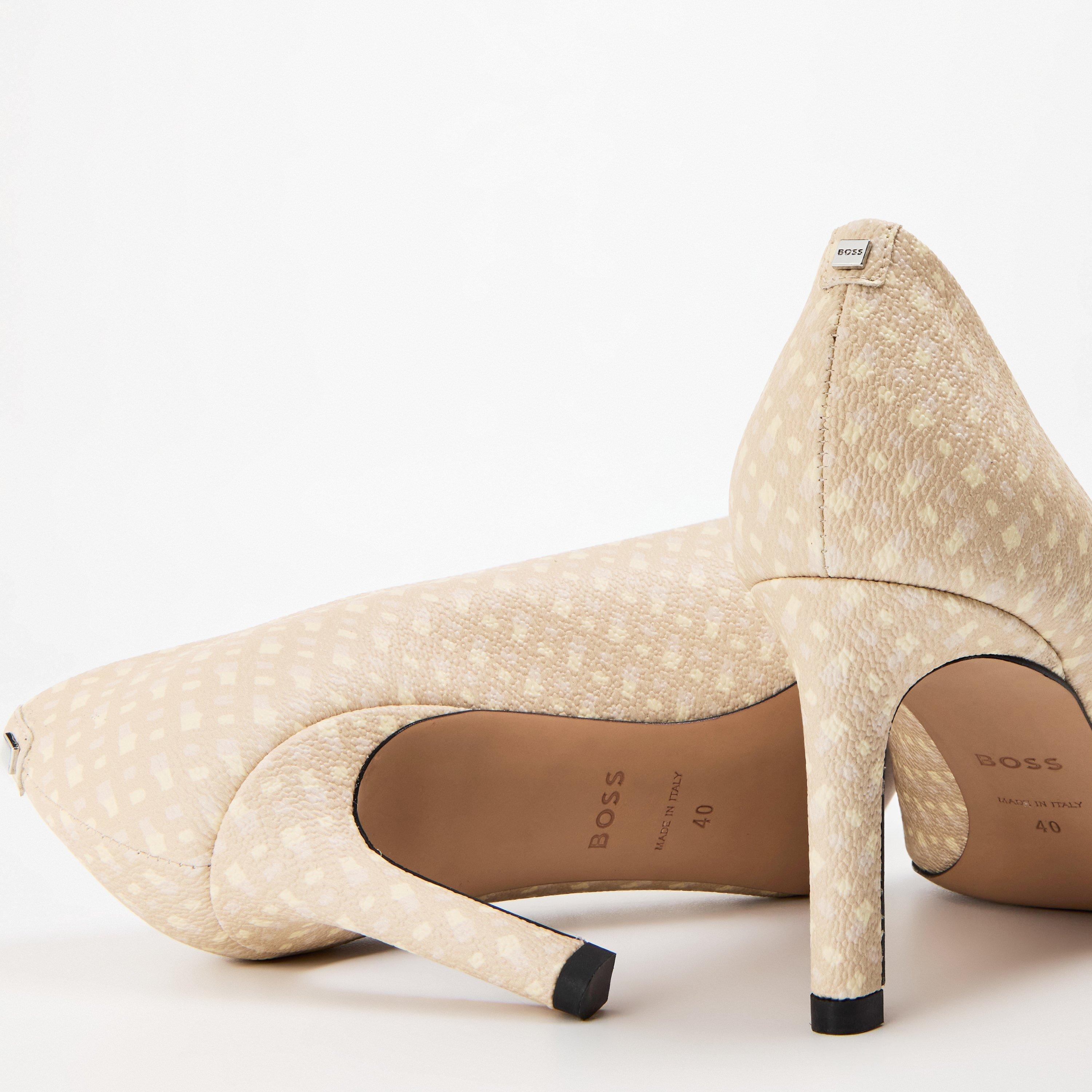 Light Beige - Boss - Women's Janet Pump Derby Shoes - 4