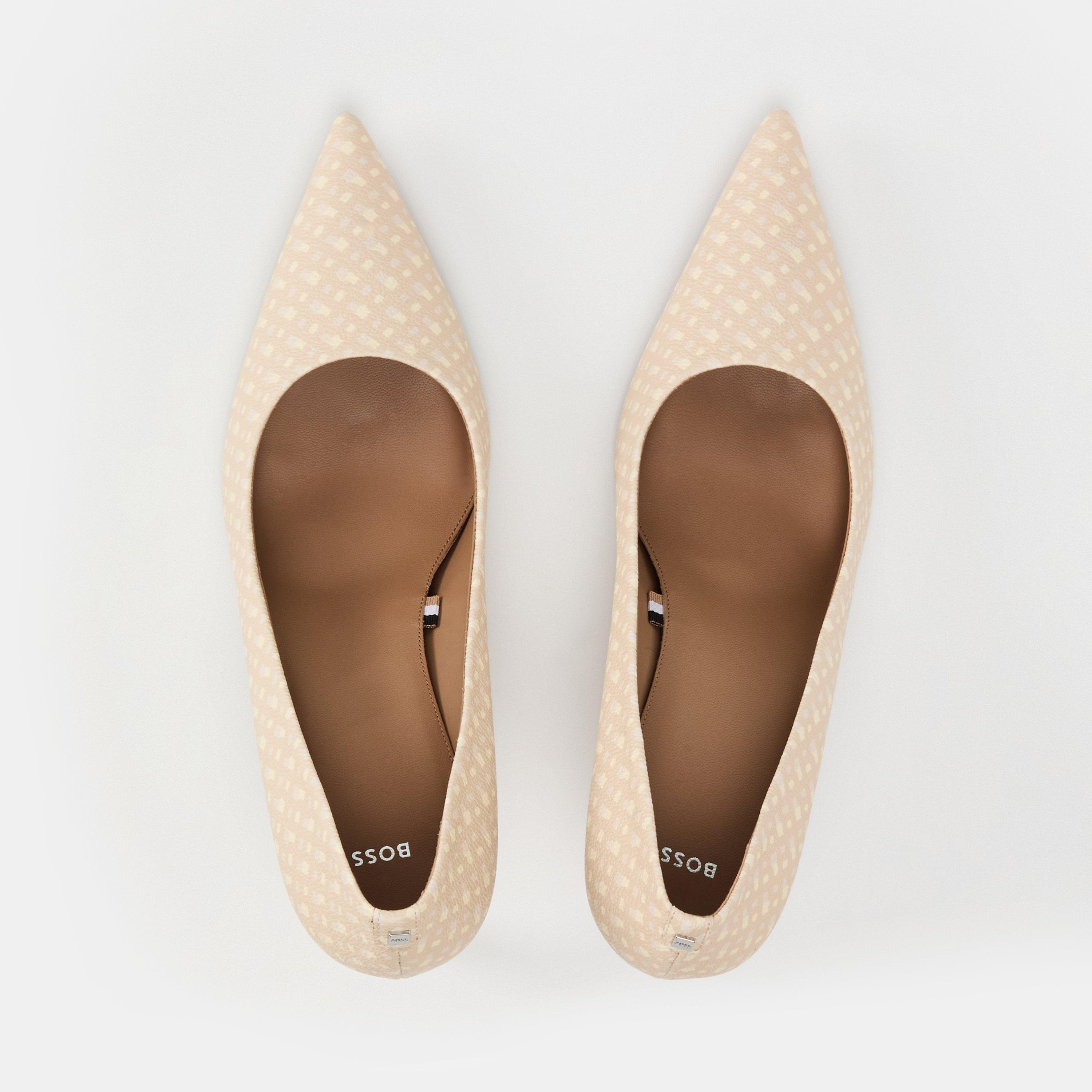 Light Beige - Boss - Women's Janet Pump Derby Shoes - 5