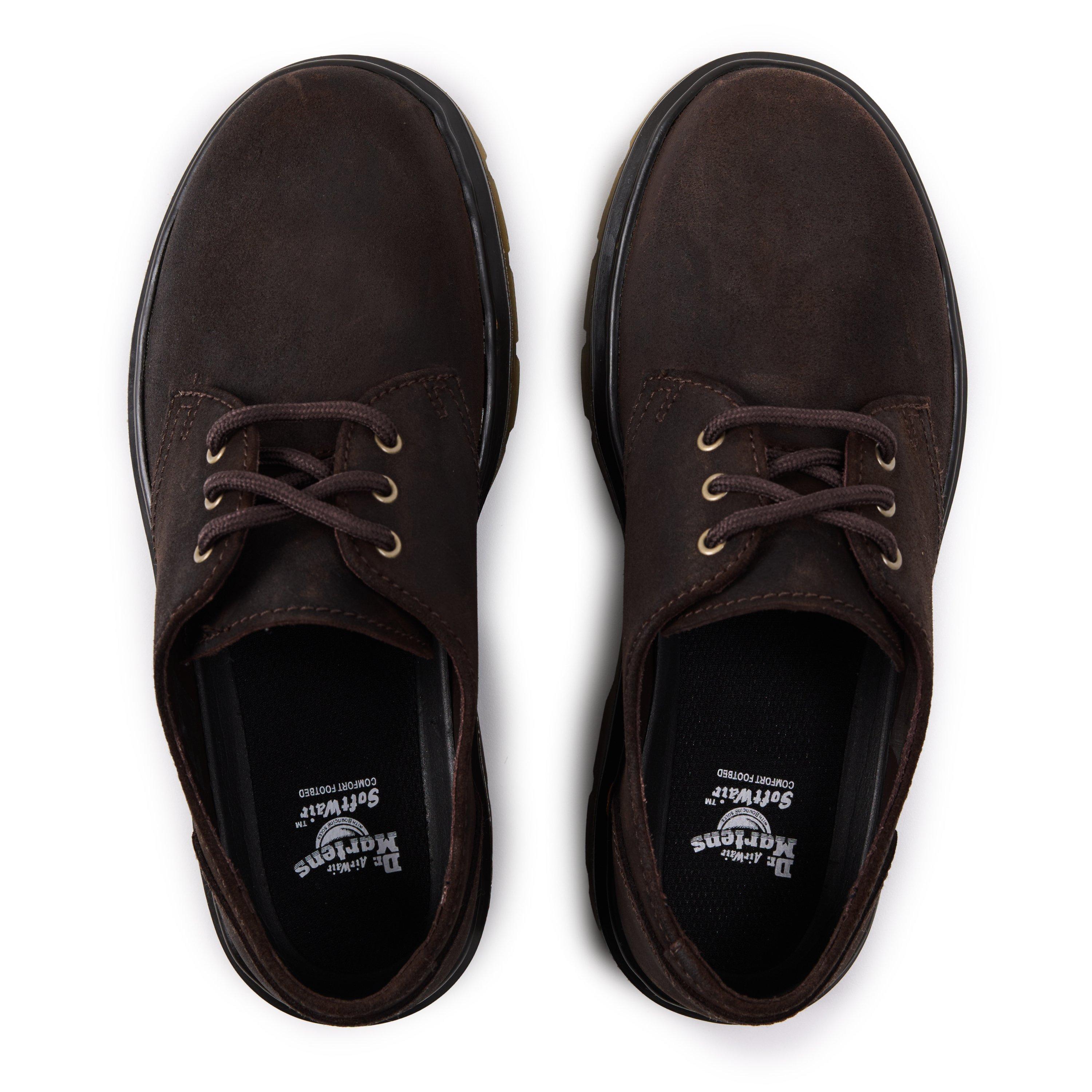 Drk Brown Cedar - Dr Martens - Women's Aprile 3-Eye Leather Derby Shoes - 4