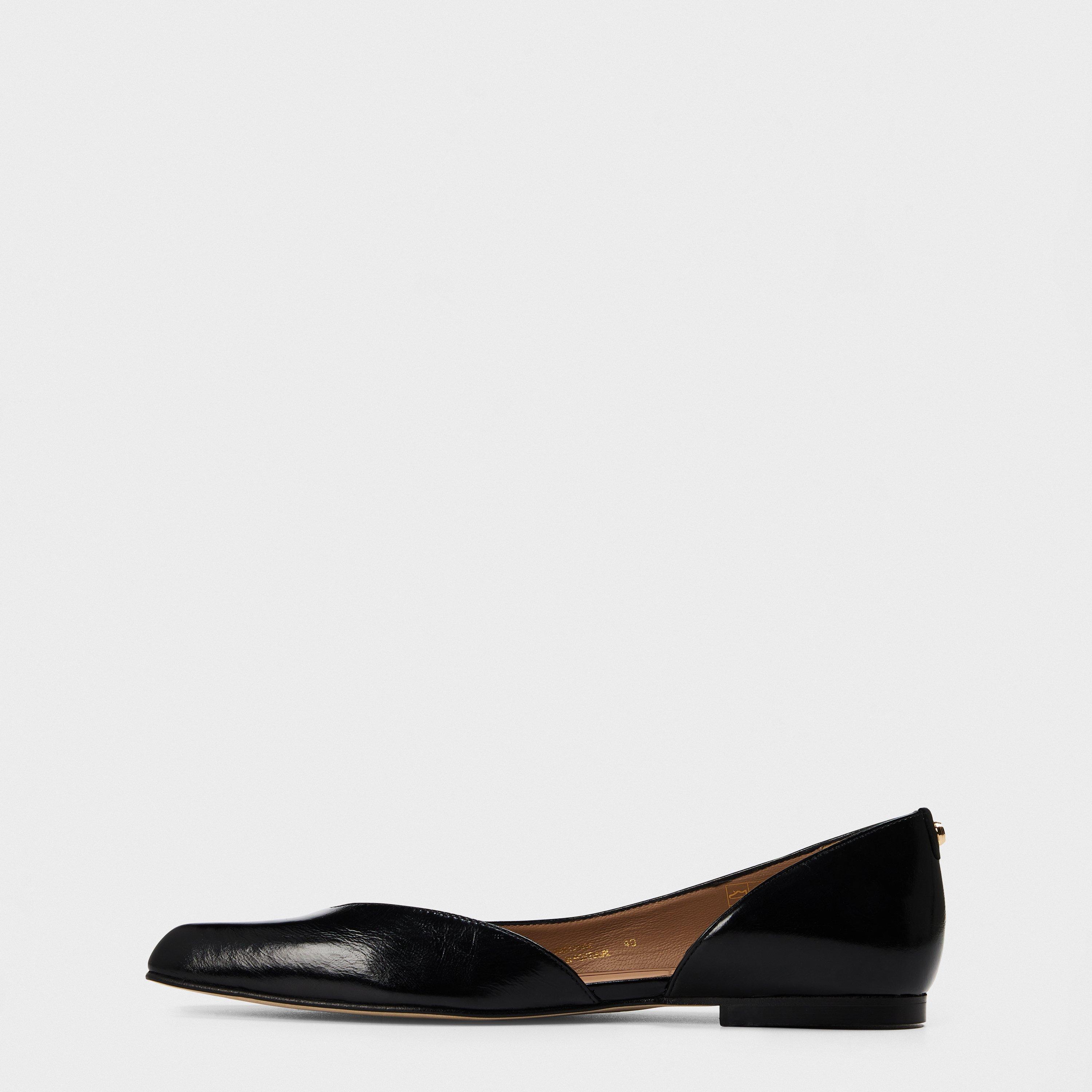 Black - Boss - Women's Rose Ballerina Design Shoes - 2