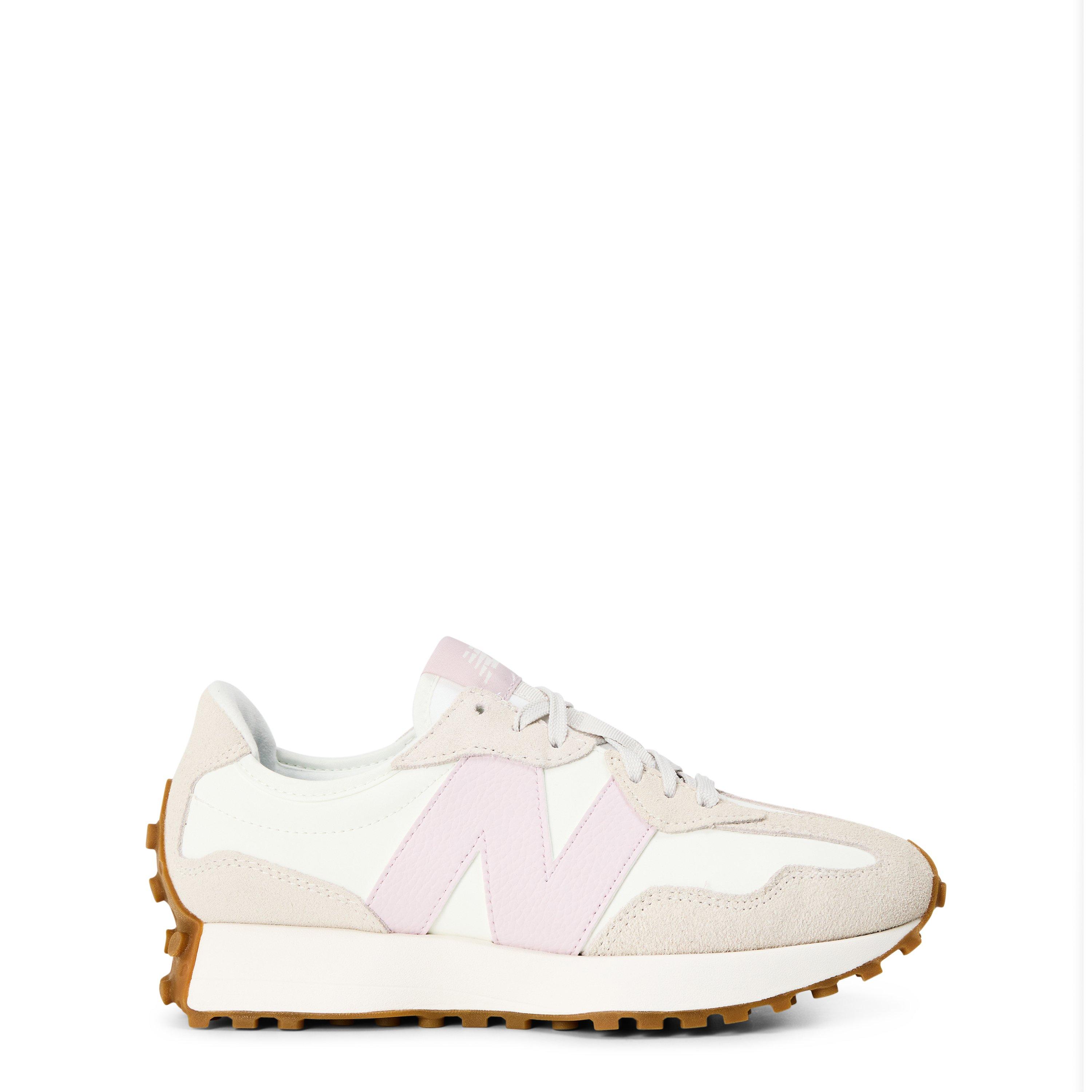 New Balance Women's Nb 327 - White/Pink - 8 (41.5)