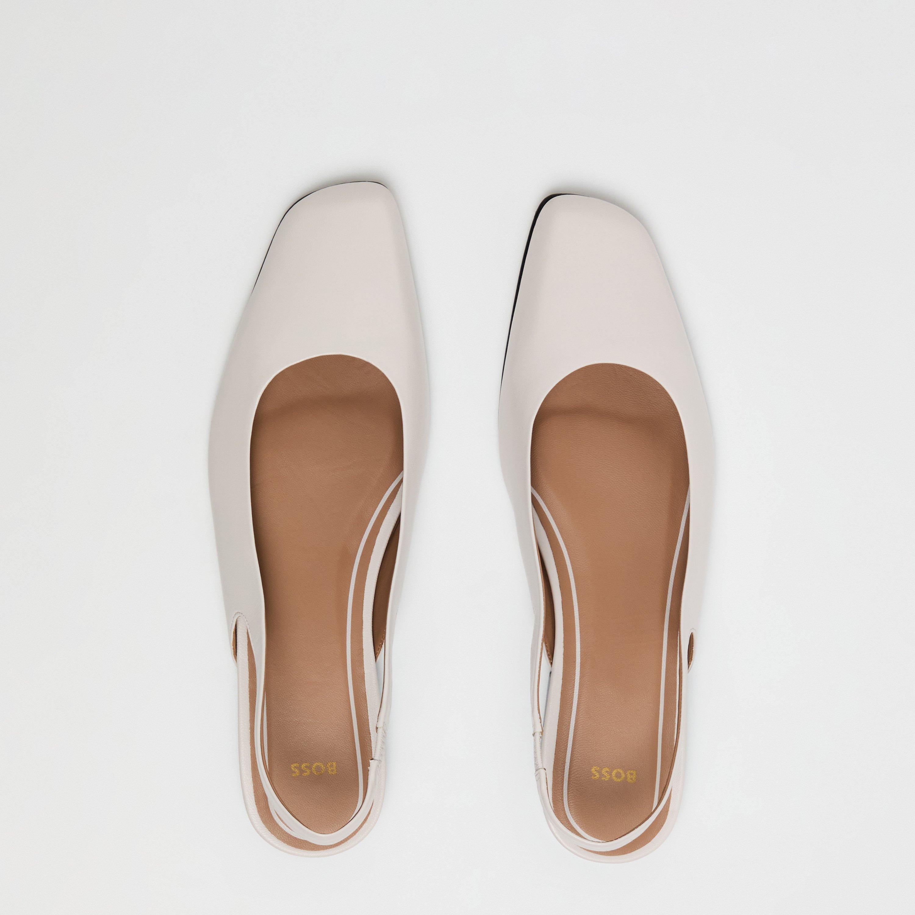 Natural - Boss - Women's Rose Ballerina Design Shoes - 5