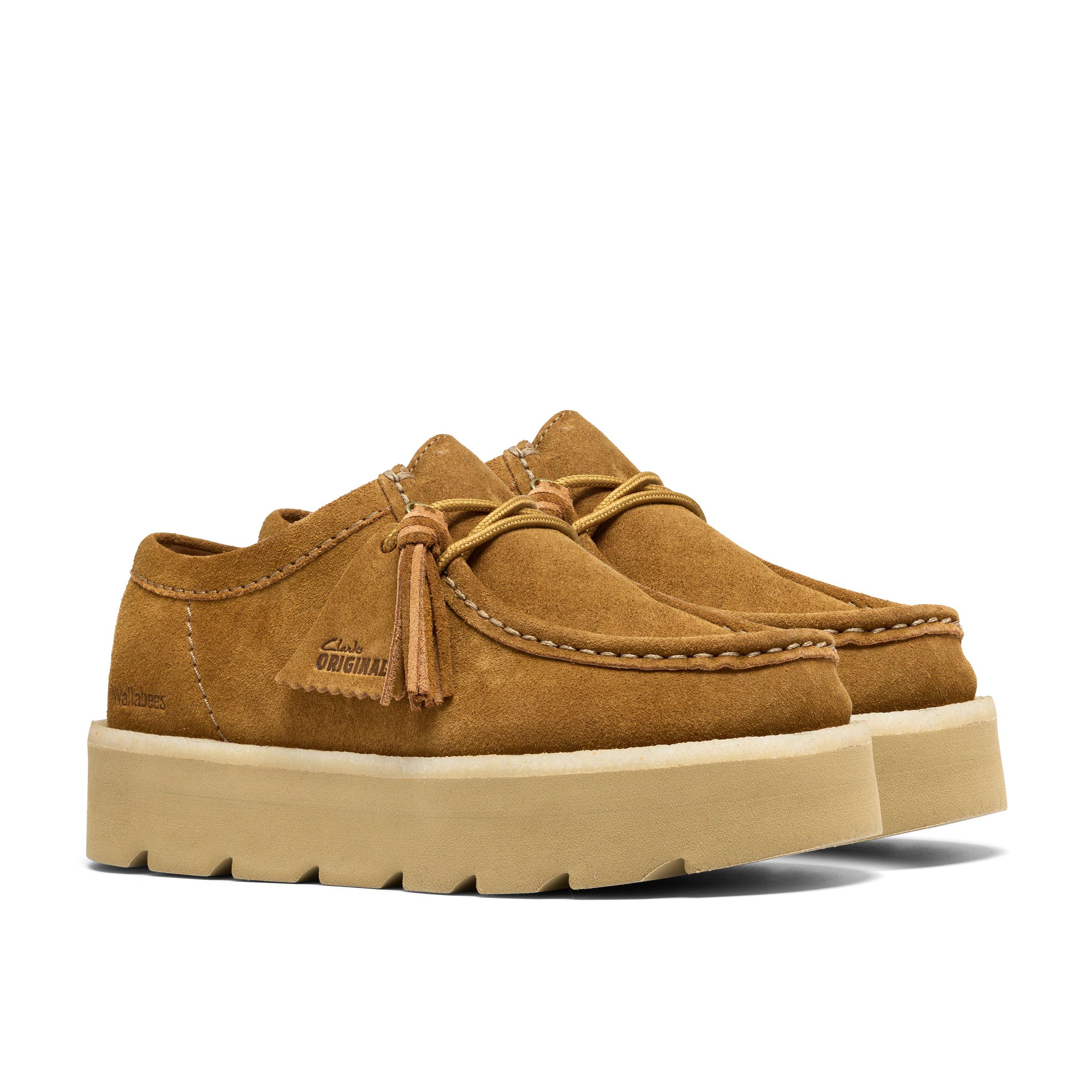 Brown Suede - Clarks Originals - Women's Meare Walla Moc Toe Formal Shoes - 4
