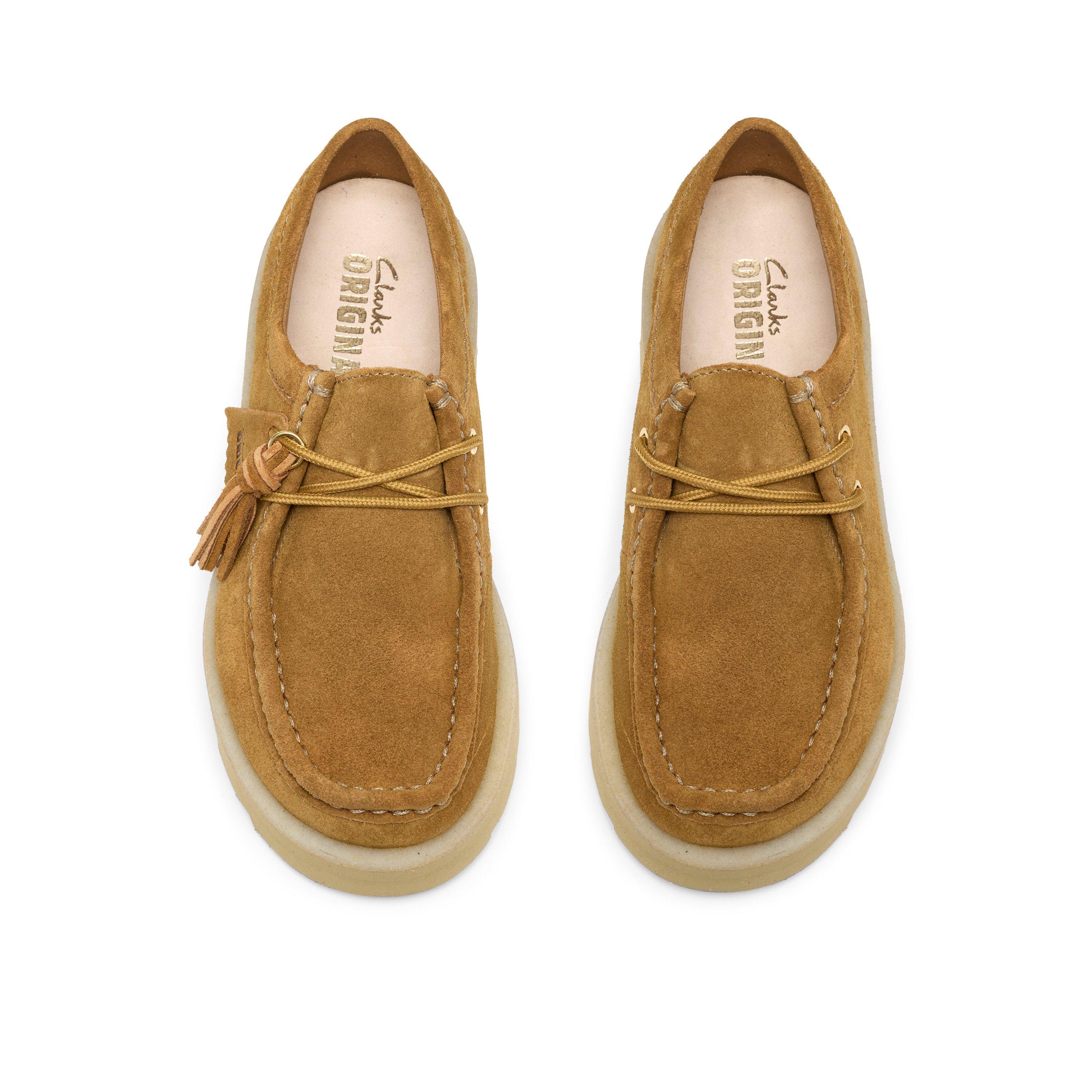 Brown Suede - Clarks Originals - Women's Meare Walla Moc Toe Formal Shoes - 6