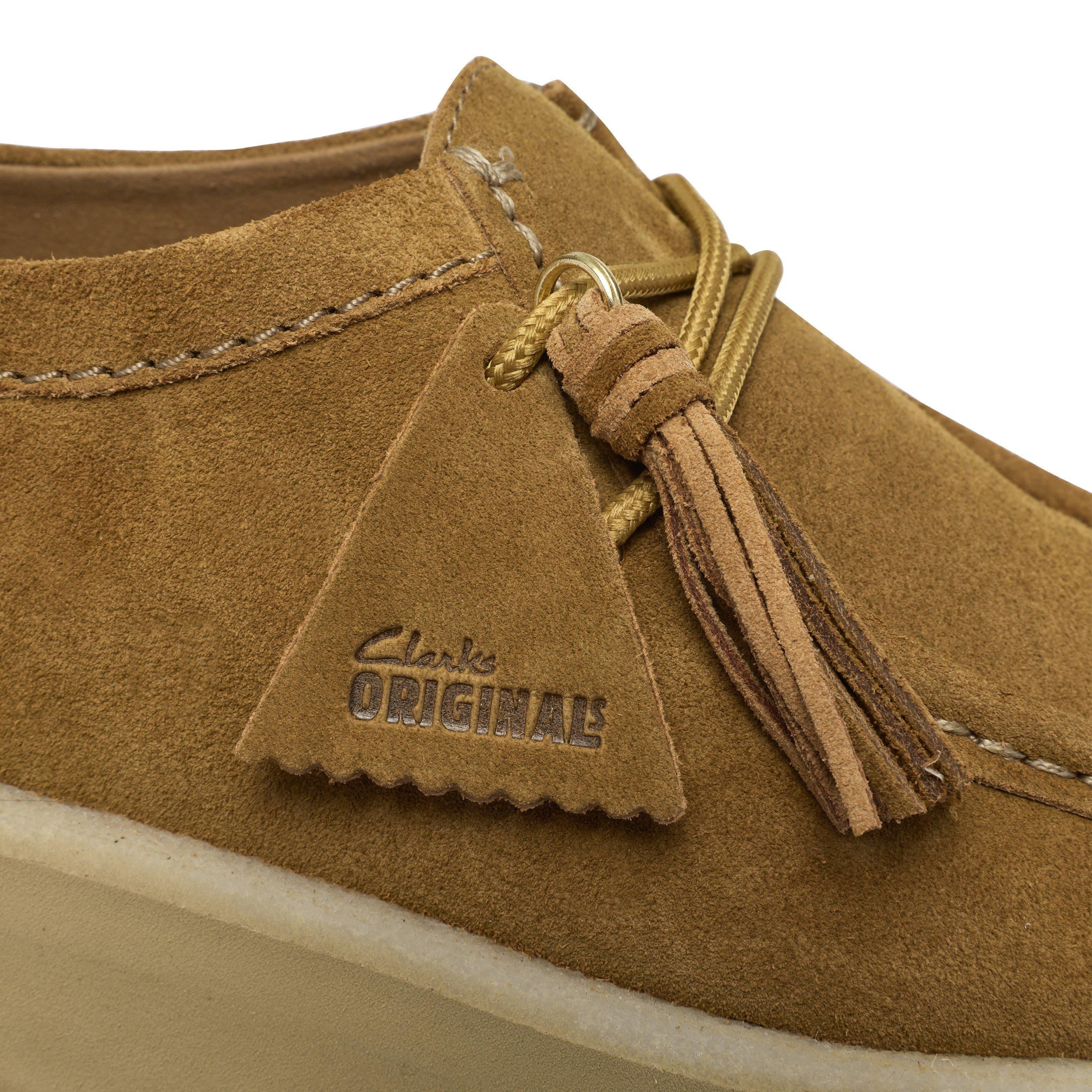 Brown Suede - Clarks Originals - Women's Meare Walla Moc Toe Formal Shoes - 8