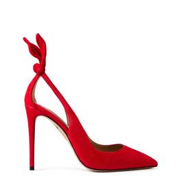 Aquazzura Deneuve Bow Heeled Pumps