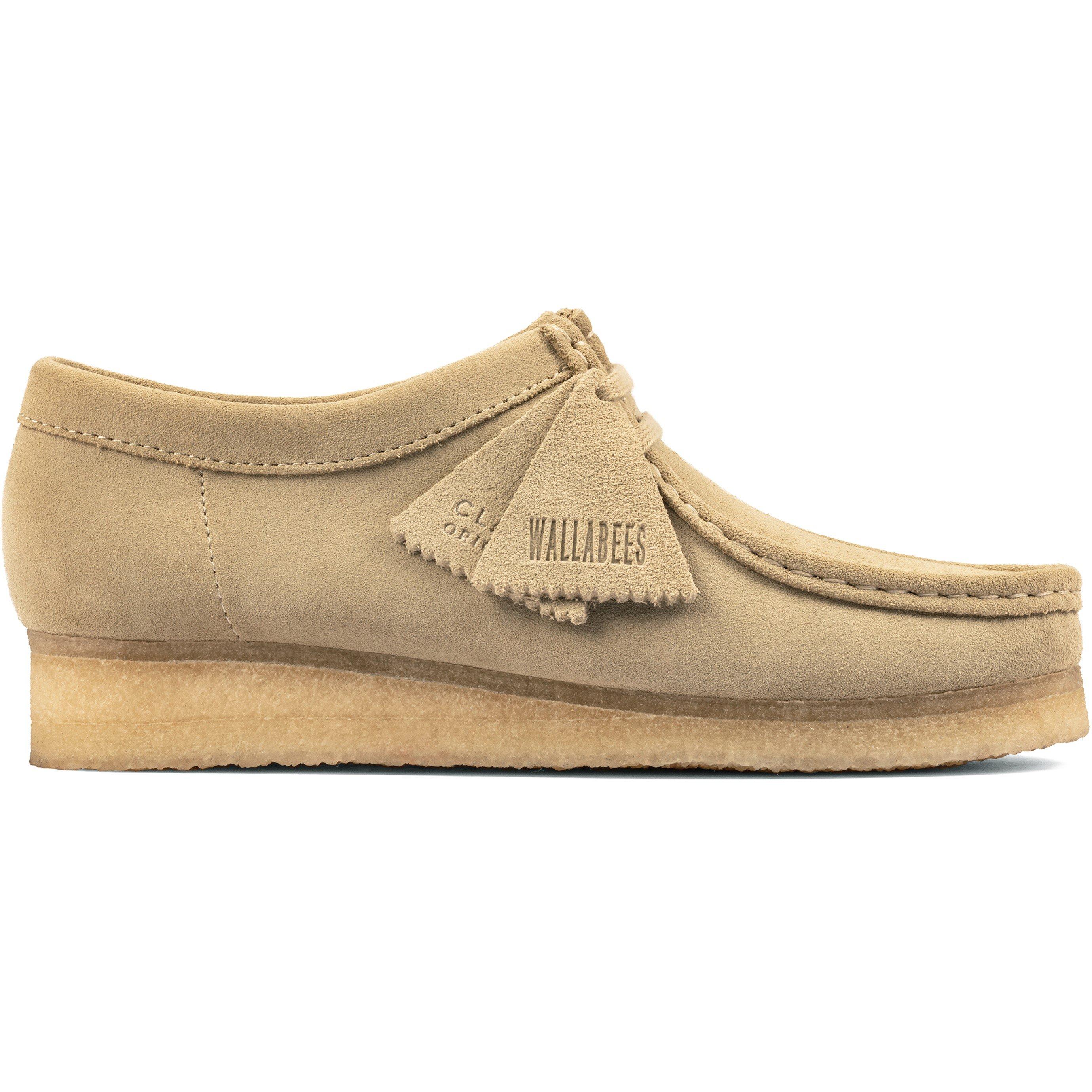 Clarks Originals Women's Wallabee Moc Toe Formal Shoes - Maple Suede - 6 (39)