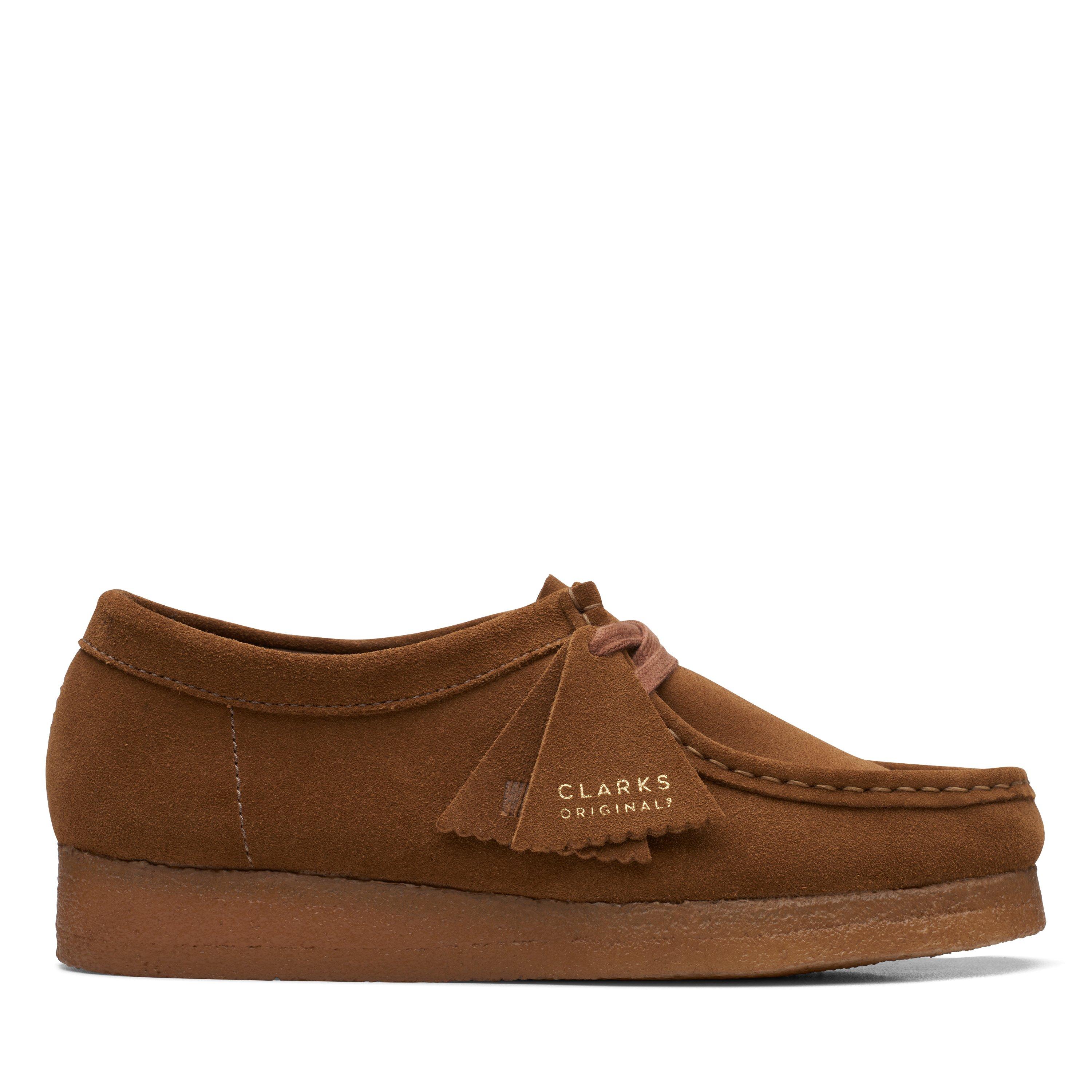 Clarks Originals Women's Wallabee Moc Toe Formal Shoes - Cola Suede - Size 6 (39)