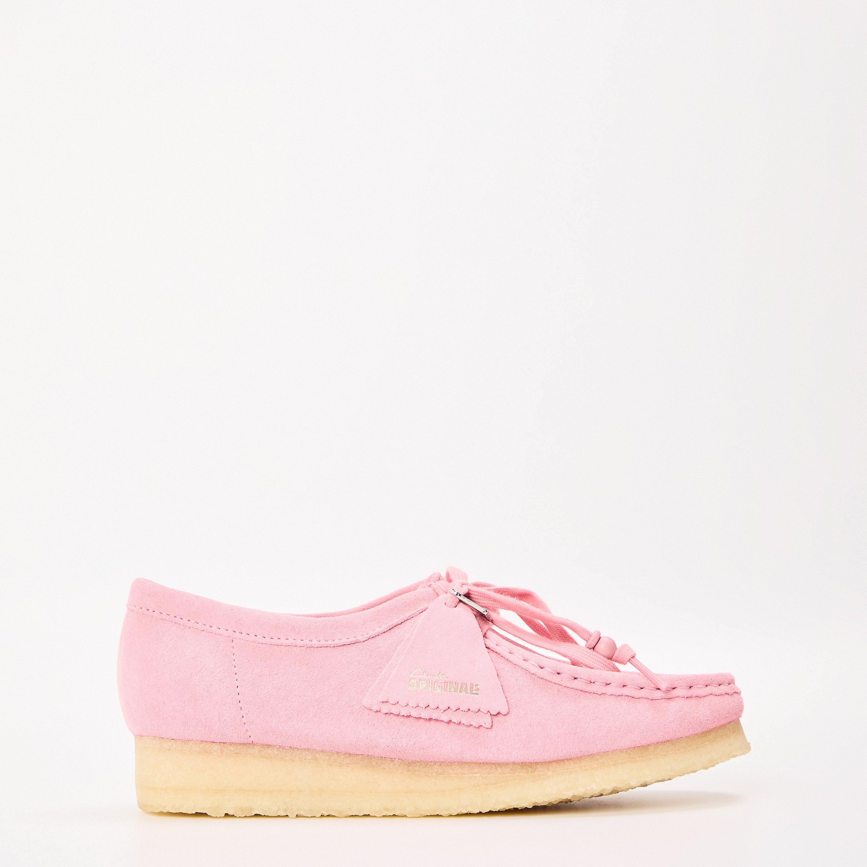 Clarks Originals Women's Wallabee Moc Toe Formal Shoes - Candy Pink - Size 4 (37)