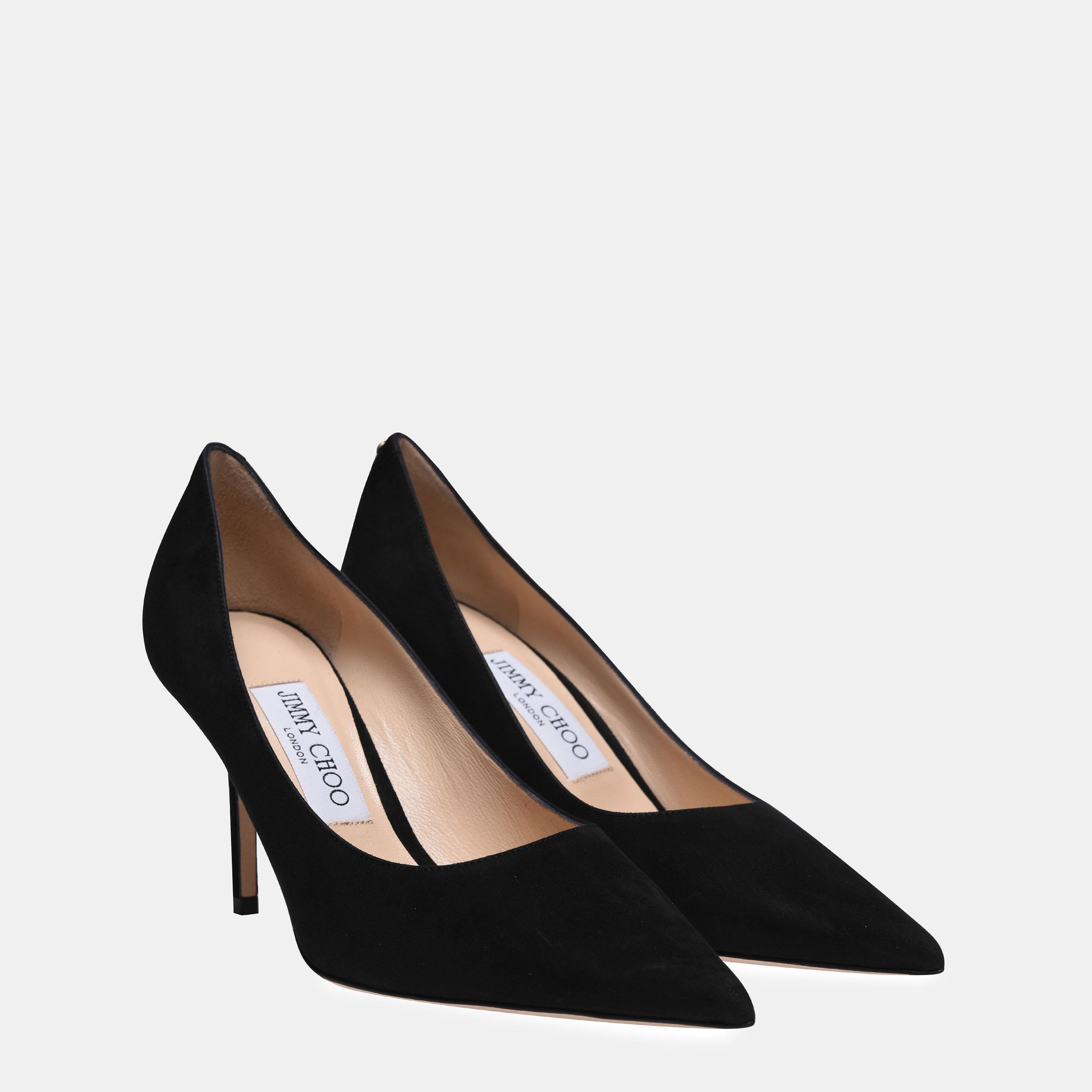 Black - Jimmy Choo - Women's Love Suede 85h Heels - 4