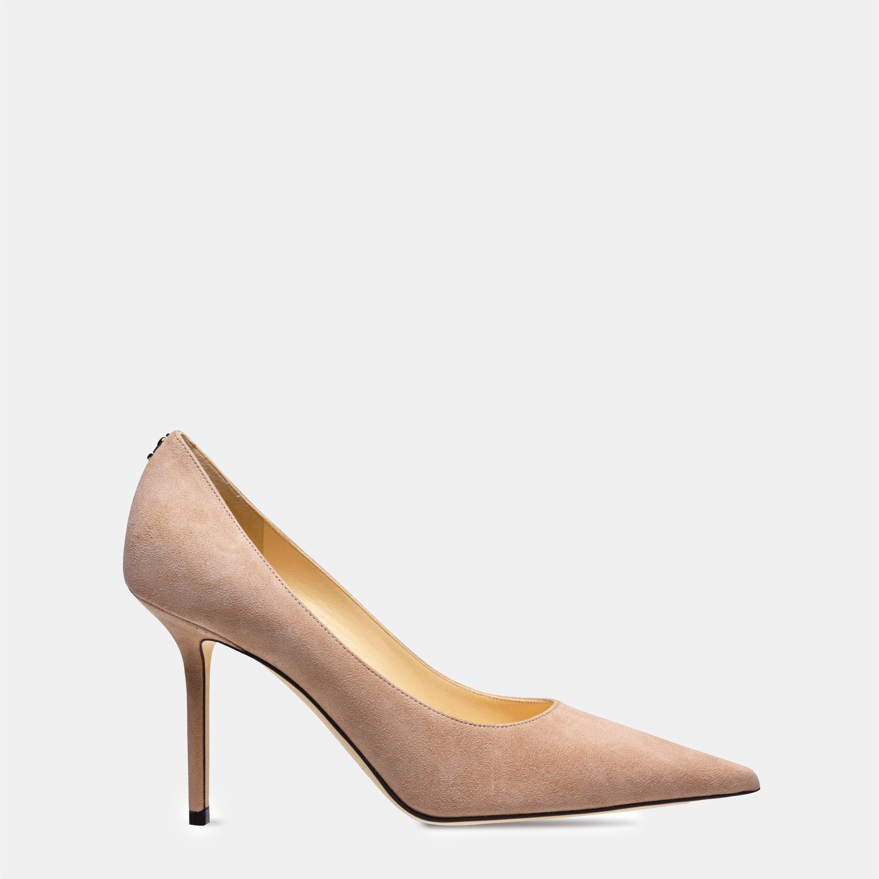 Ballet Pink - Jimmy Choo - Women's Love Suede 85h Heels - 1