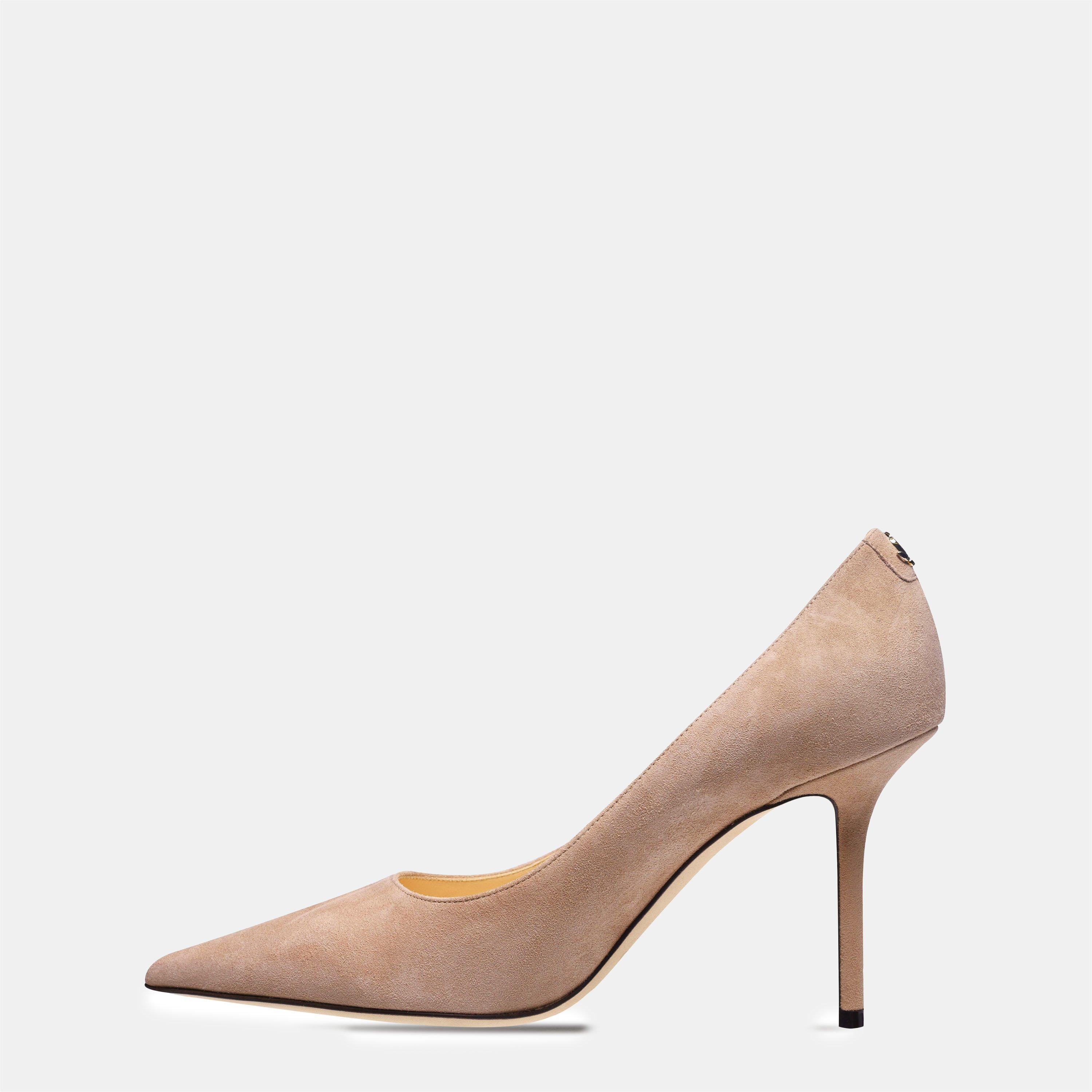 Ballet Pink - Jimmy Choo - Women's Love Suede 85h Heels - 3