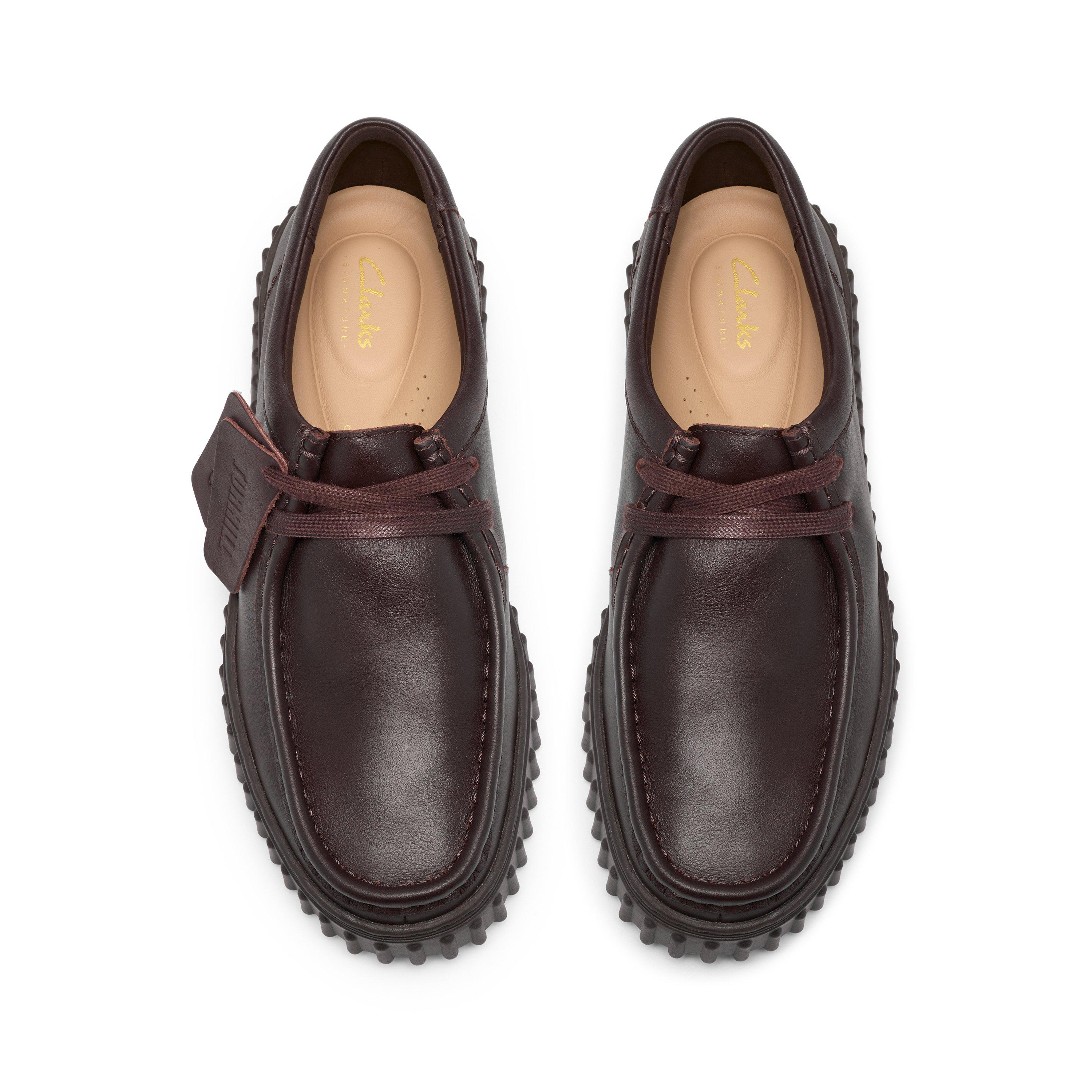 Marrón oscuro de cuero - Clarks - Women's Moc Toe Formal Shoes - 6