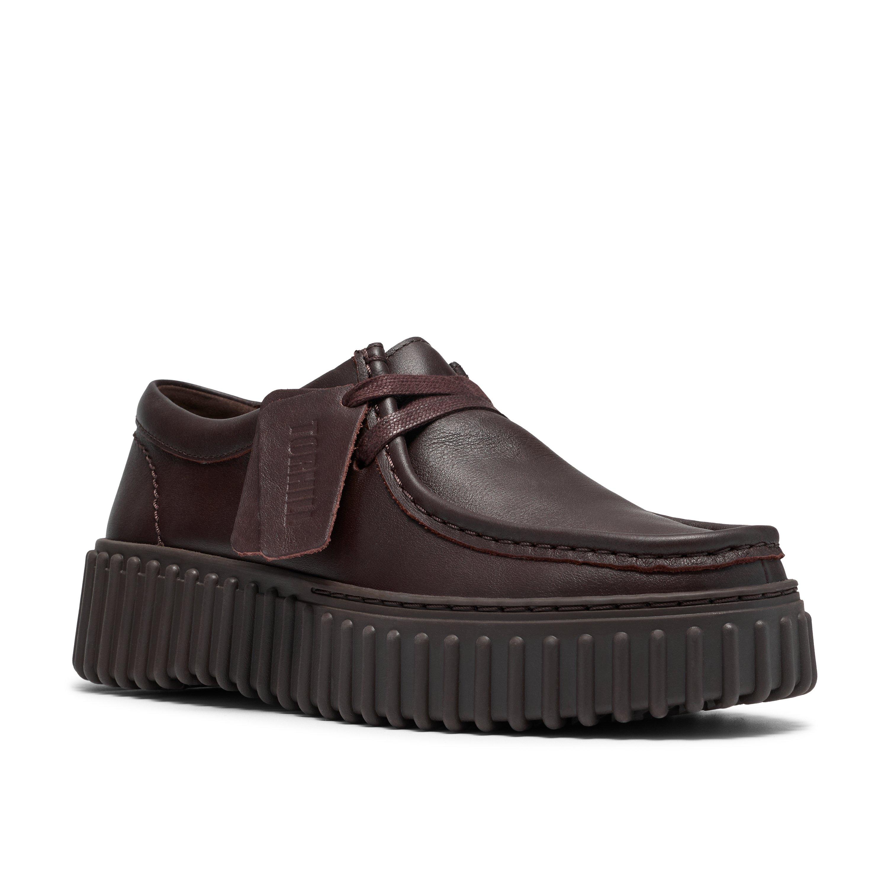 Marrón oscuro de cuero - Clarks - Women's Moc Toe Formal Shoes - 7