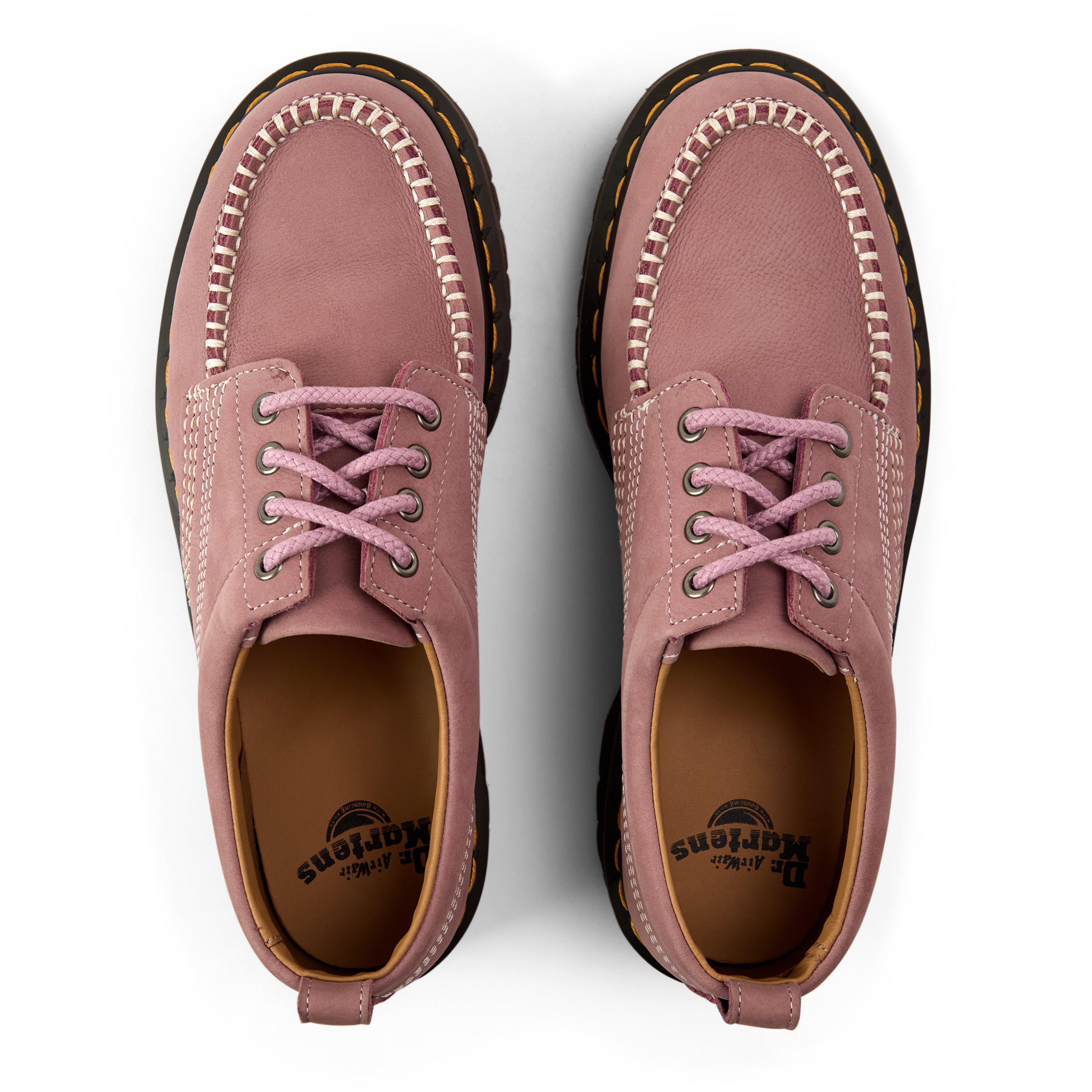 Rose Nubuck - Dr Martens - Lowell Lace Up Shoes - 4