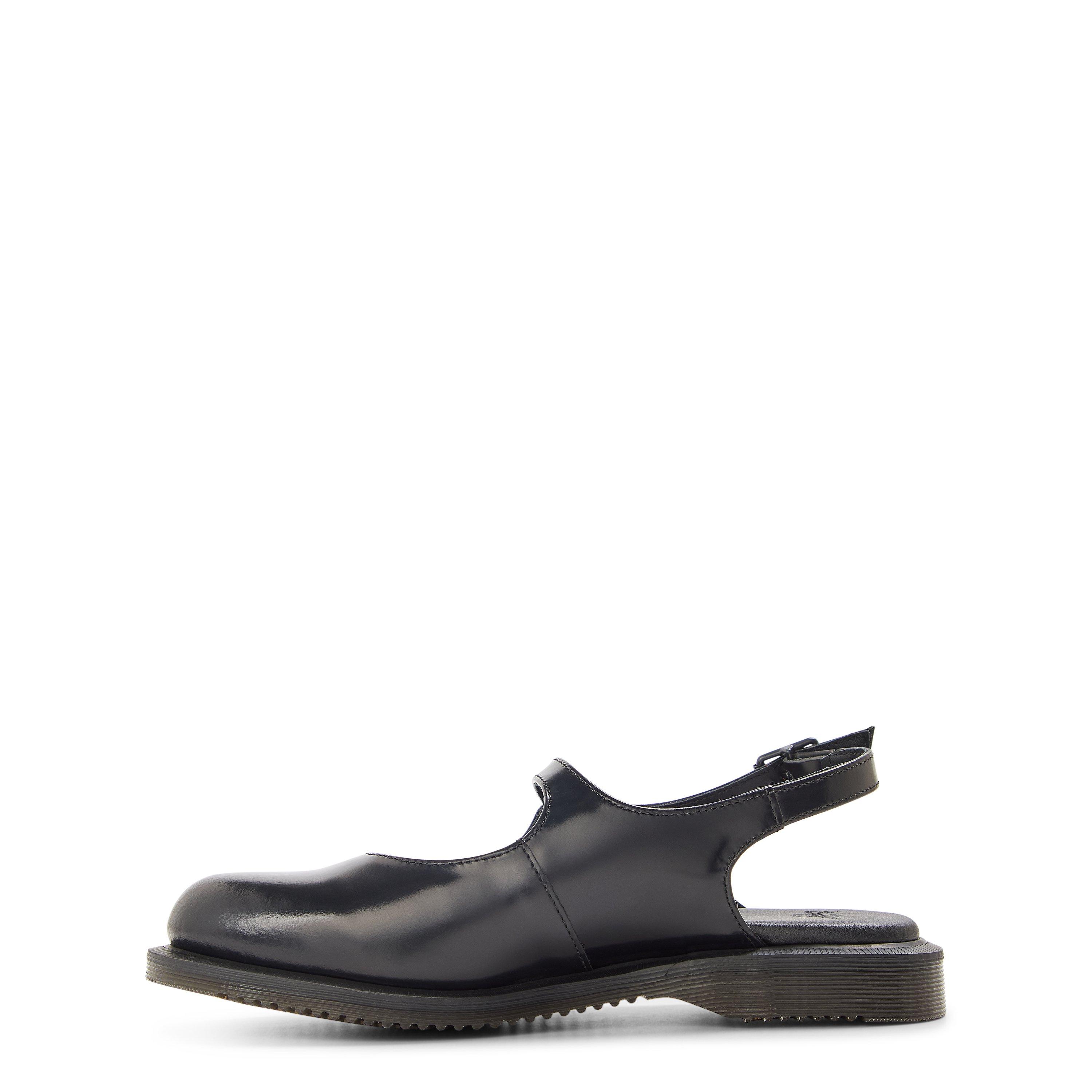 Black Polish - Dr Martens - Madaline Mary Jane Rub Off Sling Back Shoes - 2