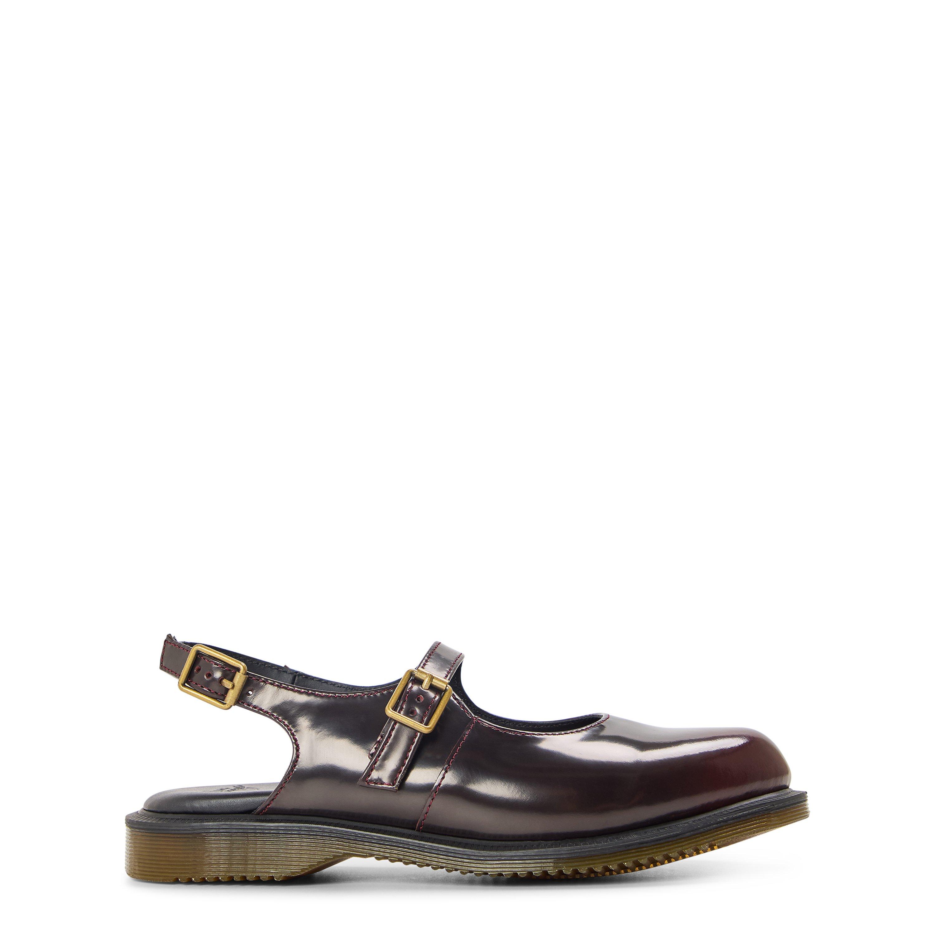 Dr Martens Women's Madaline Mary Jane Rub Off Sling Back Shoes - Red Arcadia - 6 (39)
