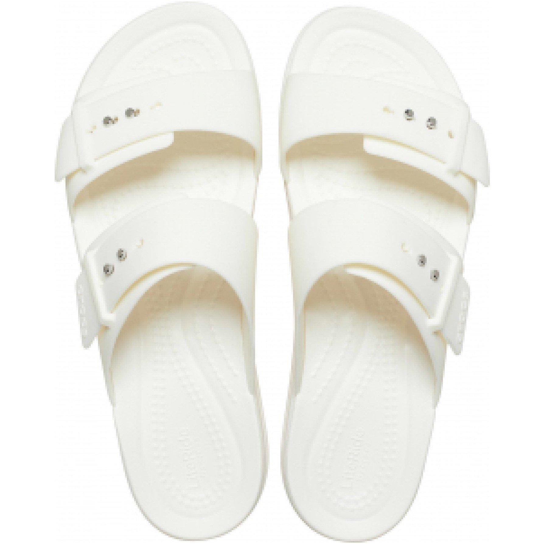 Krijt - Crocs - Brooklyn Buckle Wedge Heeled Sandals - 4