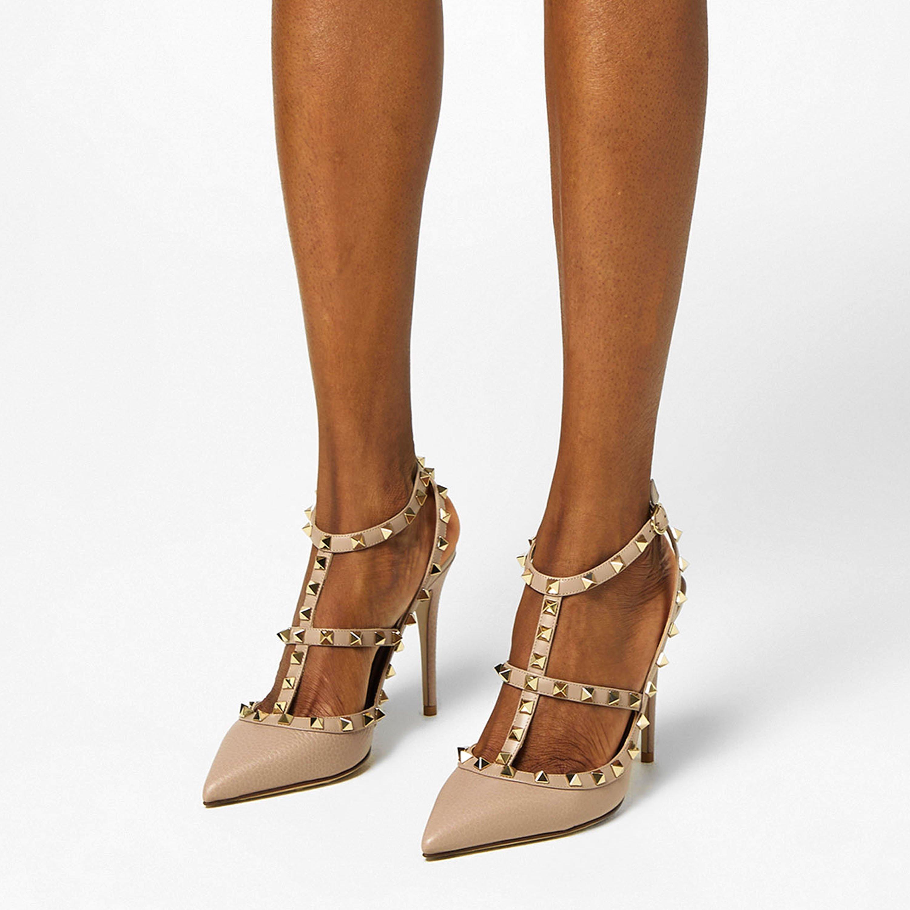 Poudre P45 - Valentino Garavani - Rockstud Ankle Strap Pumps - 3