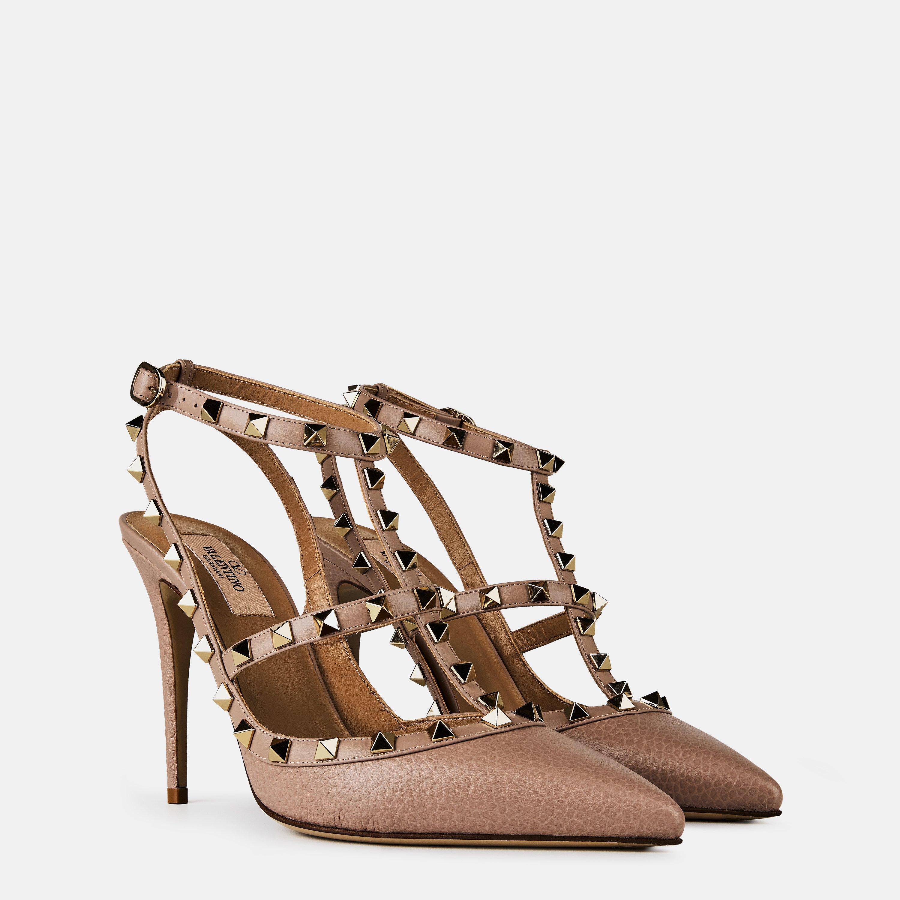 Poudre P45 - Valentino Garavani - Rockstud Ankle Strap Pumps - 4