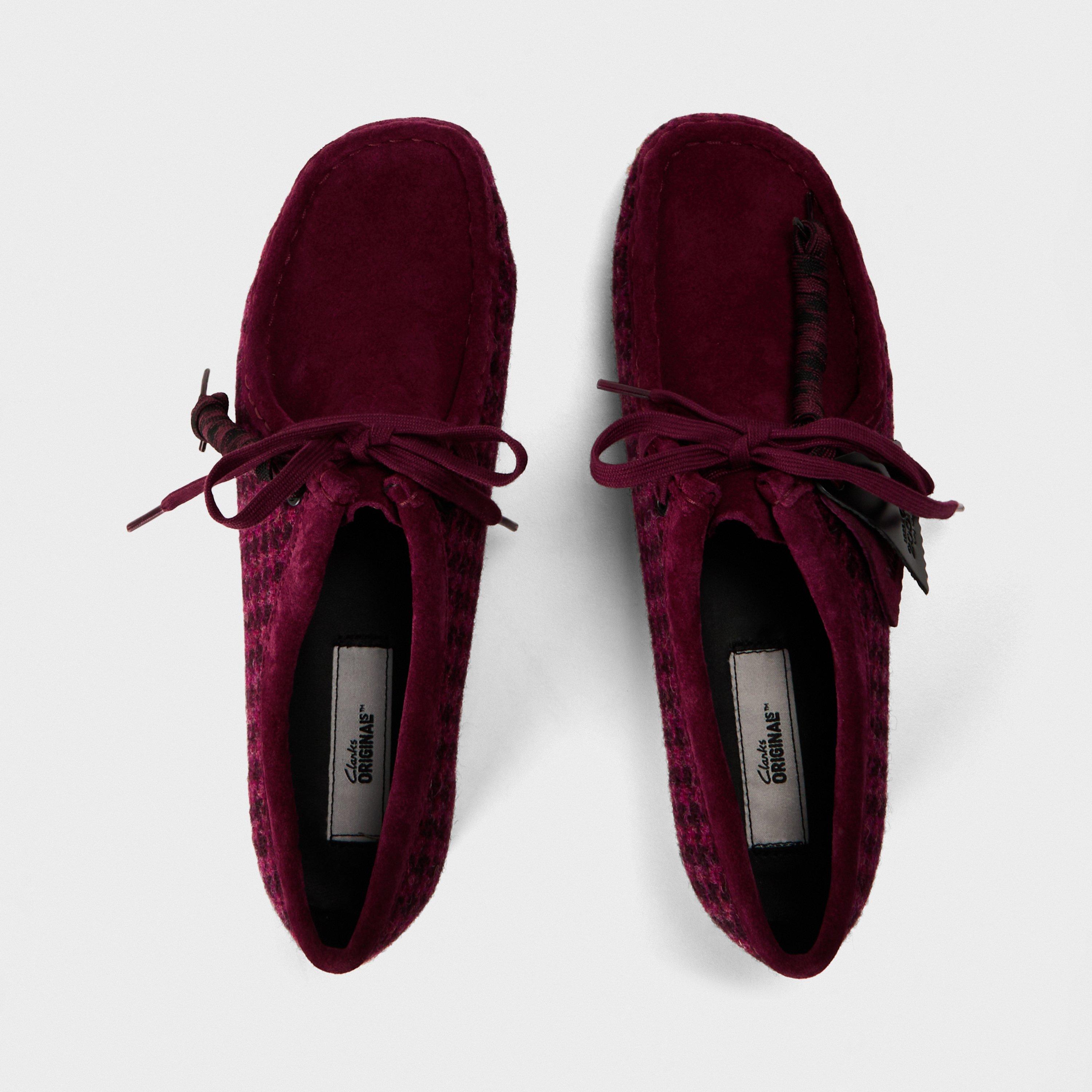 Purple - Clarks Originals - Women's Wallabee Twd Moc Toe Formal Shoes - 5