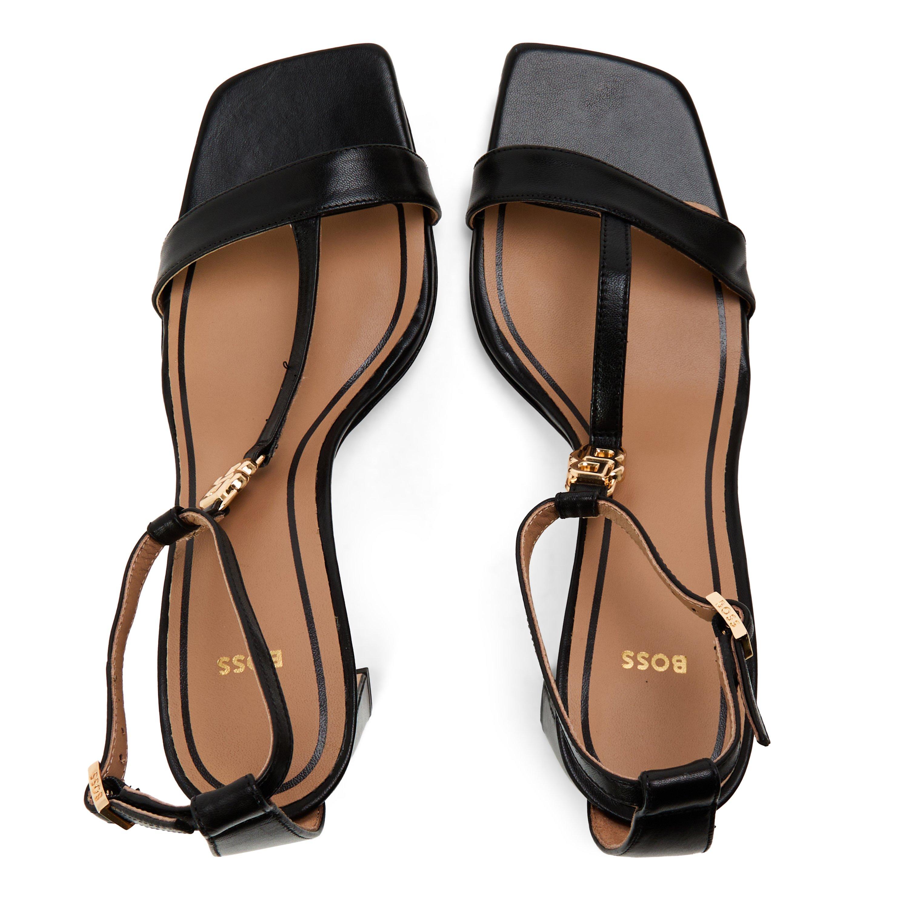 Black - Boss - Rose Sandal90 Cbb 10260167 01 Heeled Sandals Womens - 3