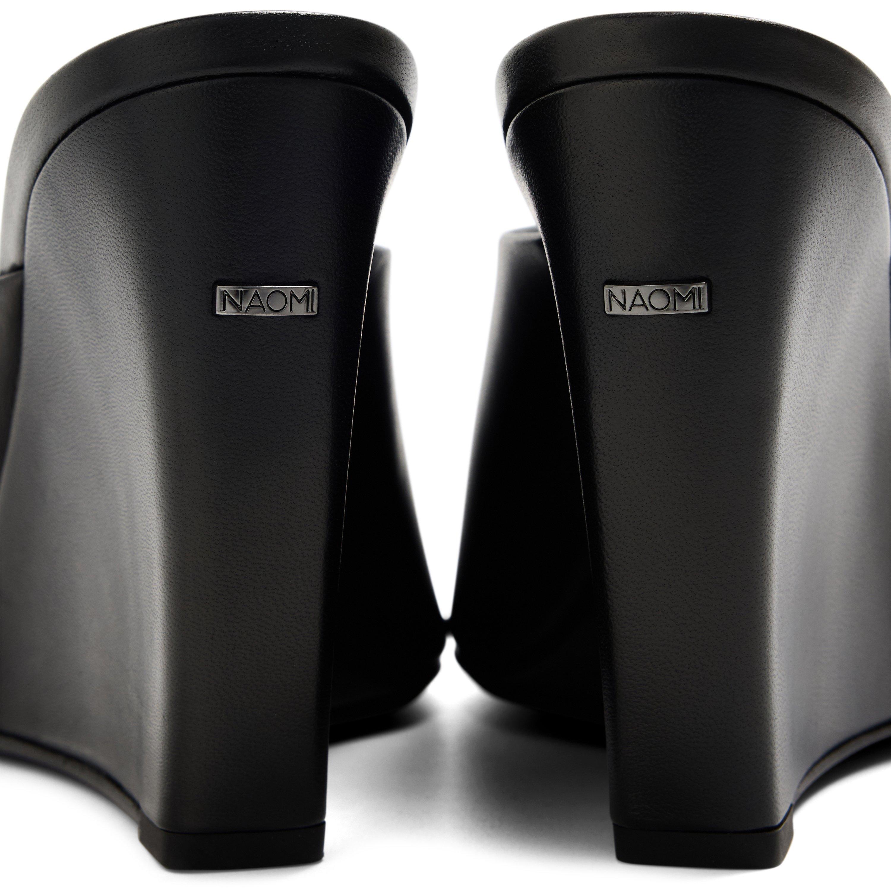 Black - Boss - Women's Block Heel Court Shoes - 3