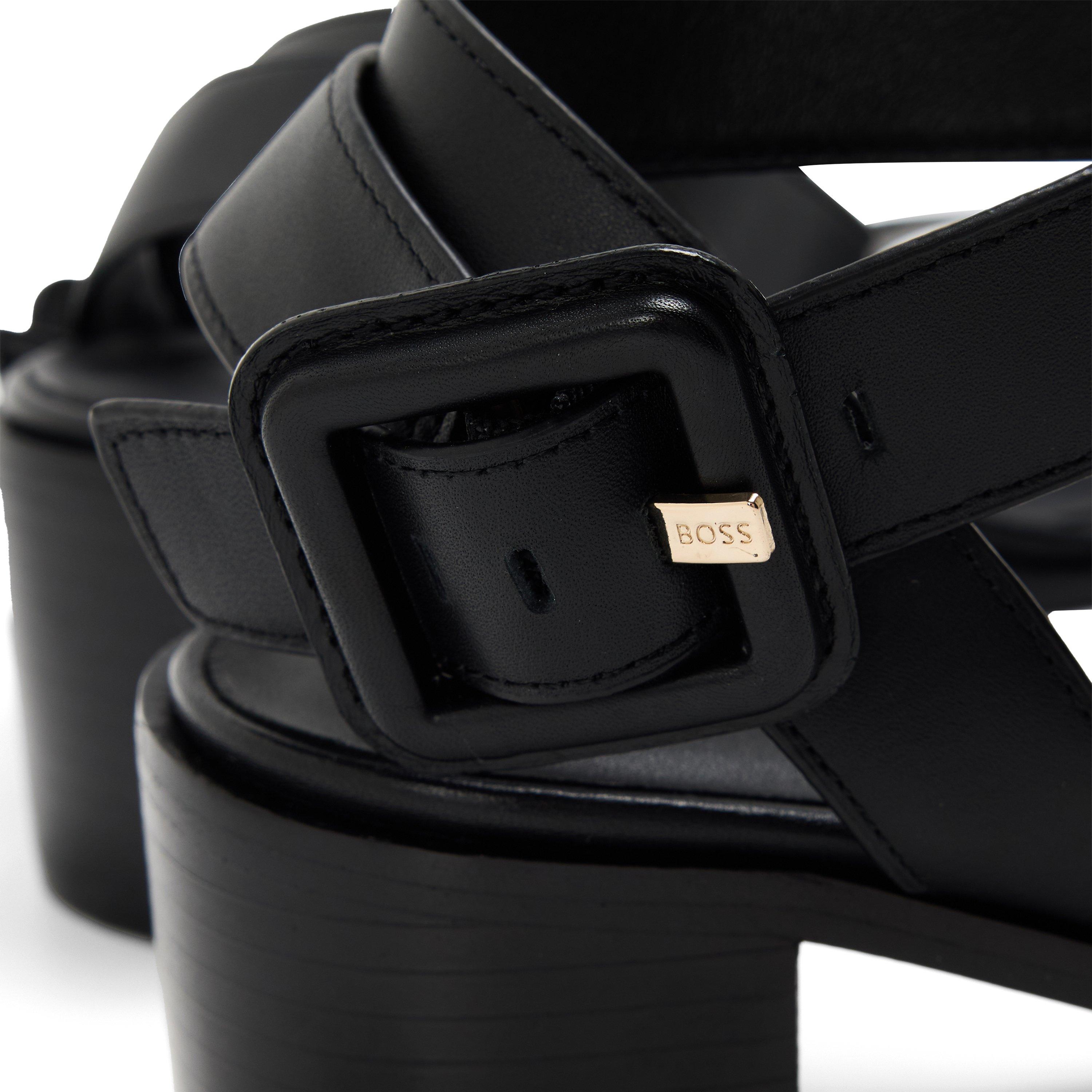 Black - Boss - Women's Charlize Walking Sandals - 3