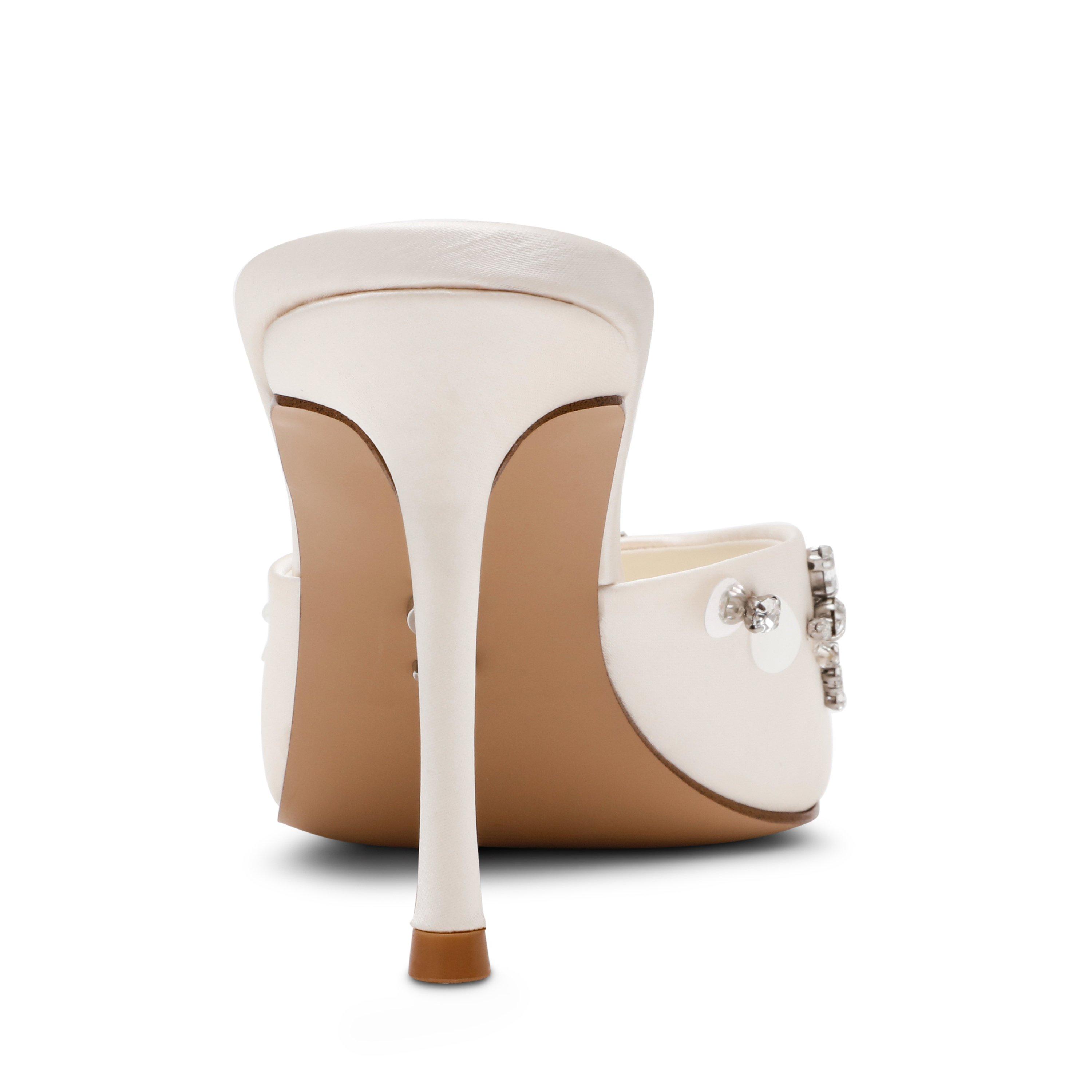 Elfenbenssateng - Steve Madden - Women's RolloutB Heeled Mule - 5