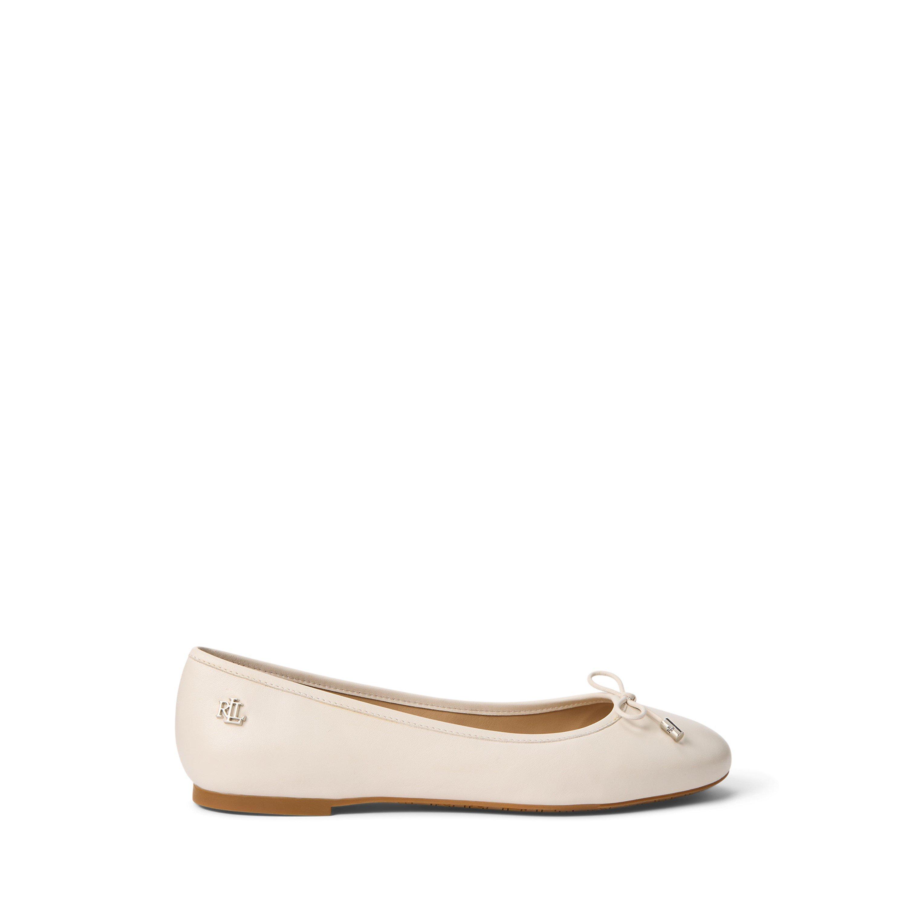 Lauren By Ralph Lauren Women's Soft White Jayna Ballet Pumps - 5 (38)